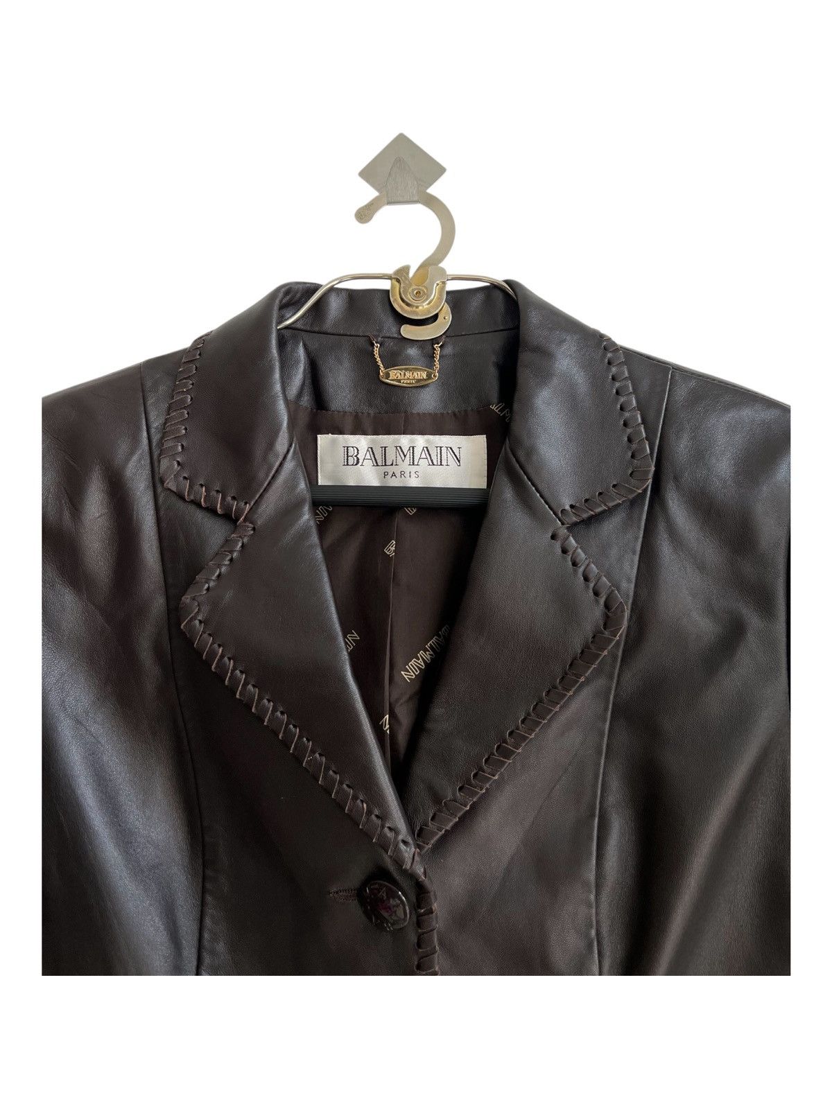 Balmain Balmain Paris Lamb Skin Japan Release Cropped Jacket Size M / US 6-8 / IT 42-44 - 3 Thumbnail