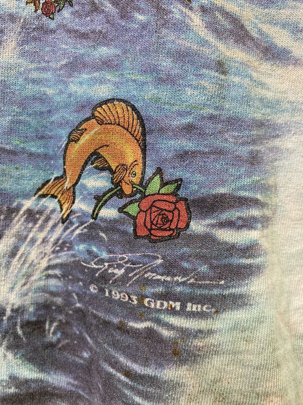 Band Tees 90’s Vintage Grateful Dead Liquid Blue Band Tee Shirt Large Size US L / EU 52-54 / 3 - 4 Thumbnail