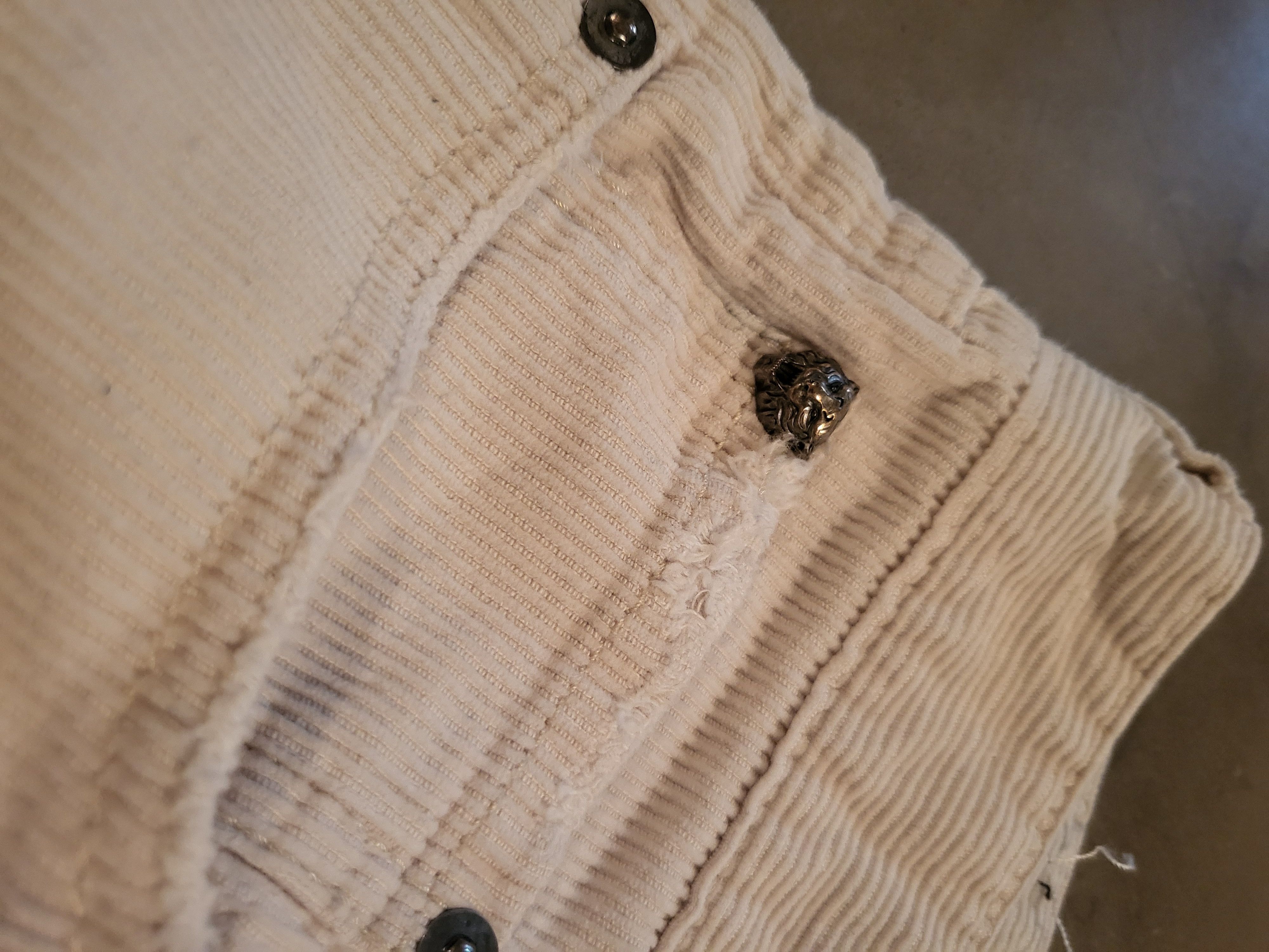 Just Cavalli × Roberto Cavalli Lion stud crash denim Size US 32 / EU 48 - 6 Thumbnail