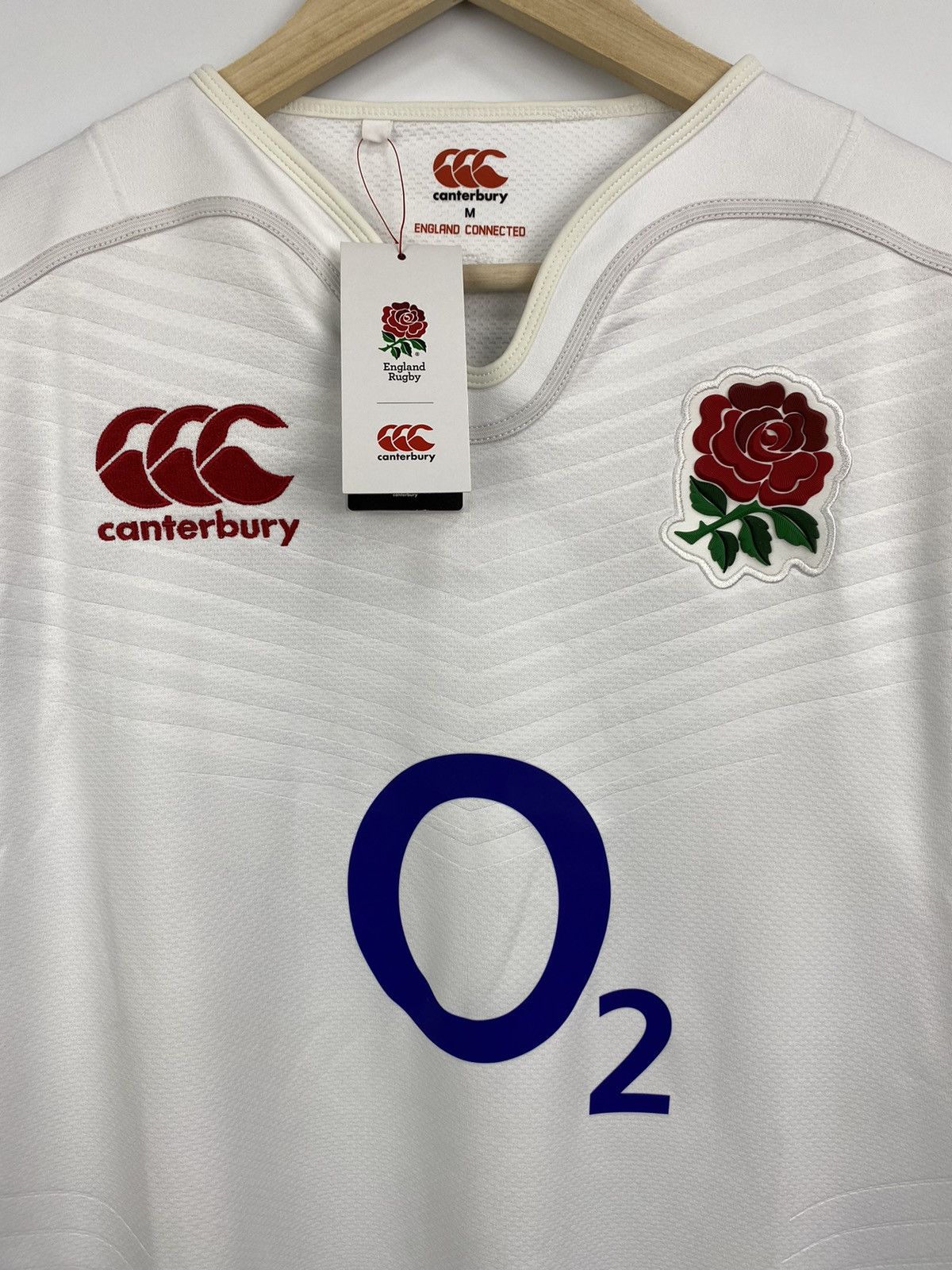 Canterbury of New Zealand 🏴󠁧󠁢󠁥󠁮󠁧󠁿 England National Rugby Team Canterbury O2 Jersey t-shirt Size US M / EU 48-50 / 2 - 4 Thumbnail