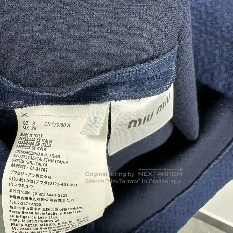 Miu Miu Miu Miu Navy Cotton Dress with Lace Details . Size S / US 4 / IT 40 - 5 Thumbnail