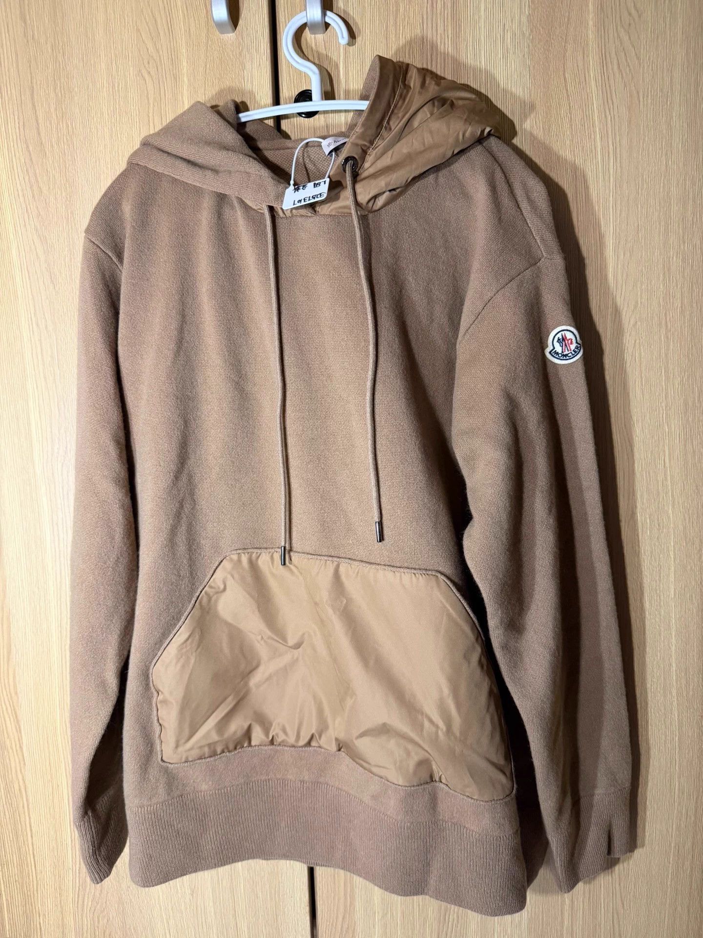 Moncler Moncler Camel Wool Cashmere Hoodie L Worn Once Size US L / EU 52-54 / 3 - 1 Thumbnail
