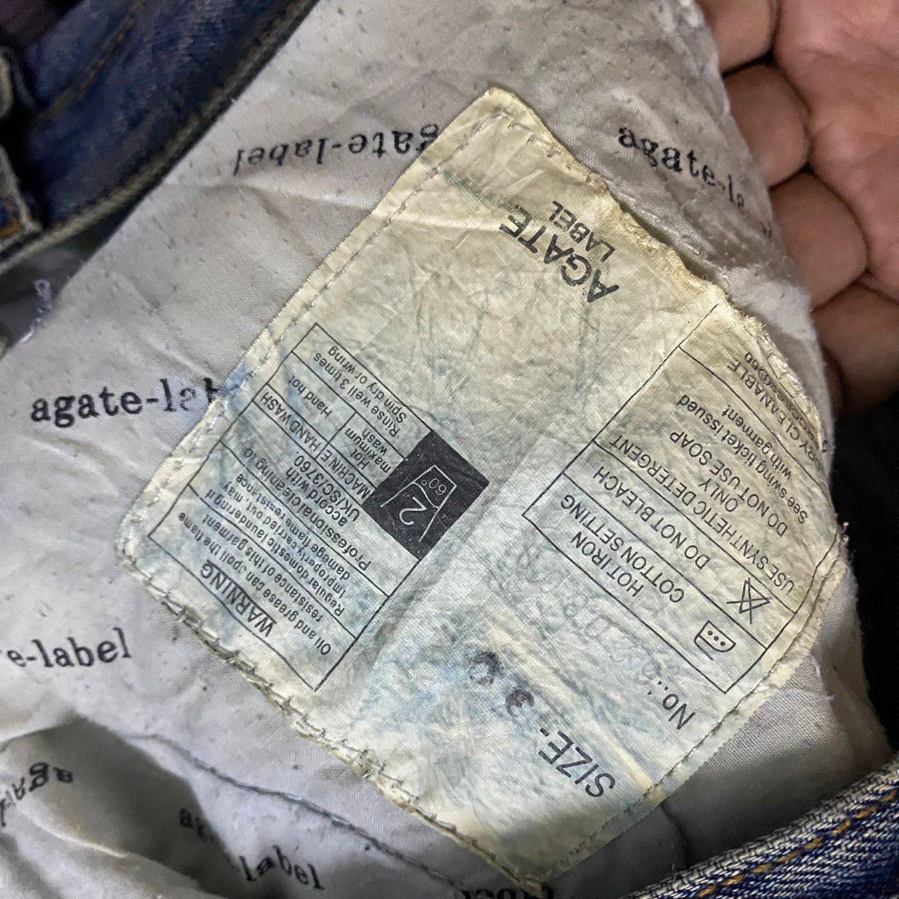 Japanese Brand 💥Flare💥Vintage Agate Label Punk Distressed Denim Size 32" / US 10 / IT 46 - 14 Thumbnail