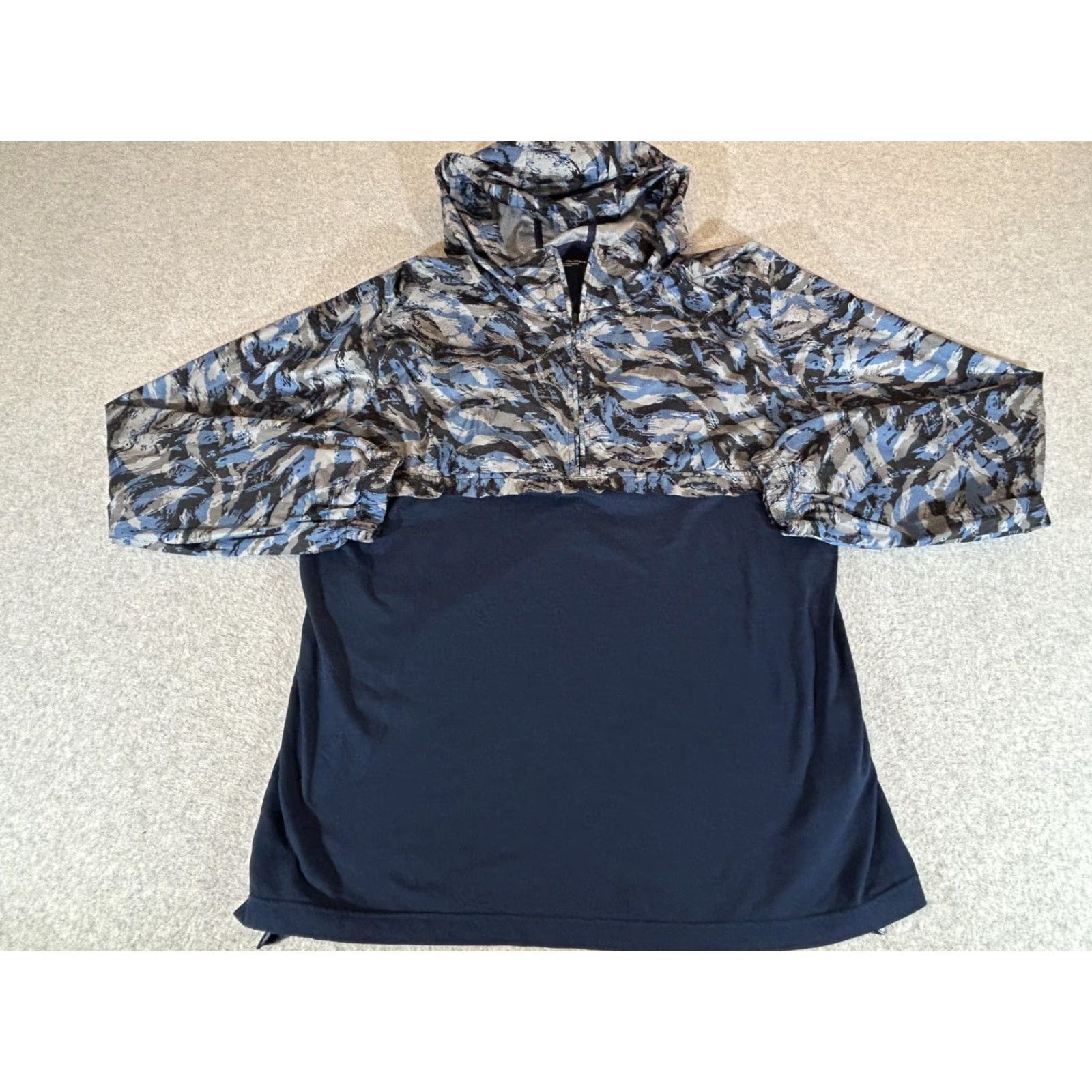 Under Armour Under Armour Hoodie Men 2XL Blue Camo 1/4 Zip Pullover Wind Anorak Jacket UA XXL Size US XXL / EU 58 / 5 - 2 Thumbnail