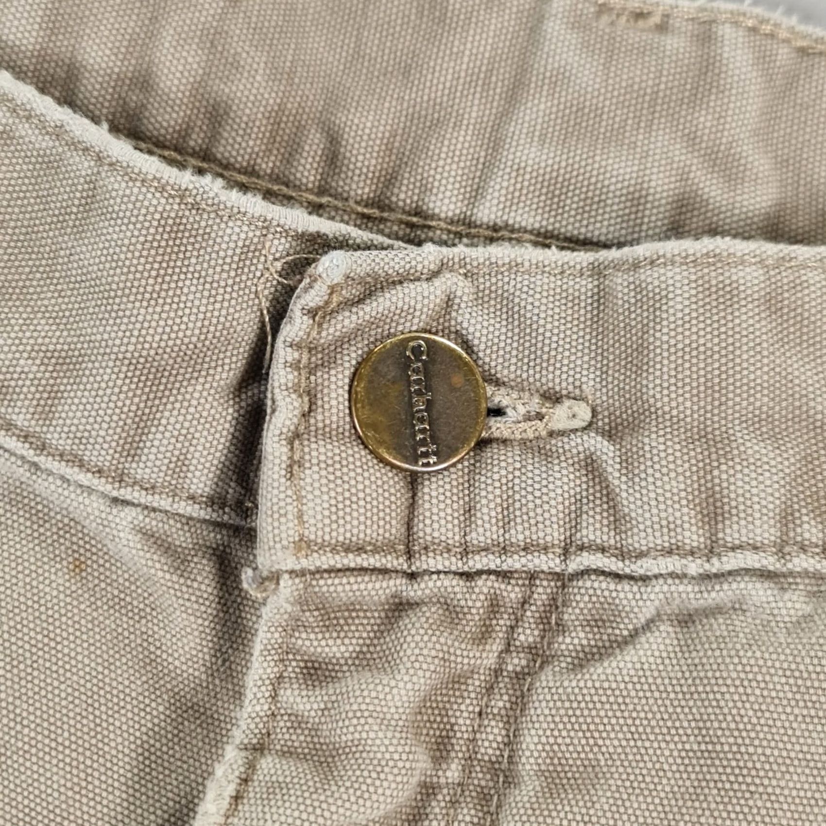 Carhartt Carhartt Mens Trousers Canvas Beige W40 L30 Carpenter Relaxed Straight Regular Pants Dungaree Fit B176 Size US 40 / EU 56 - 4 Thumbnail