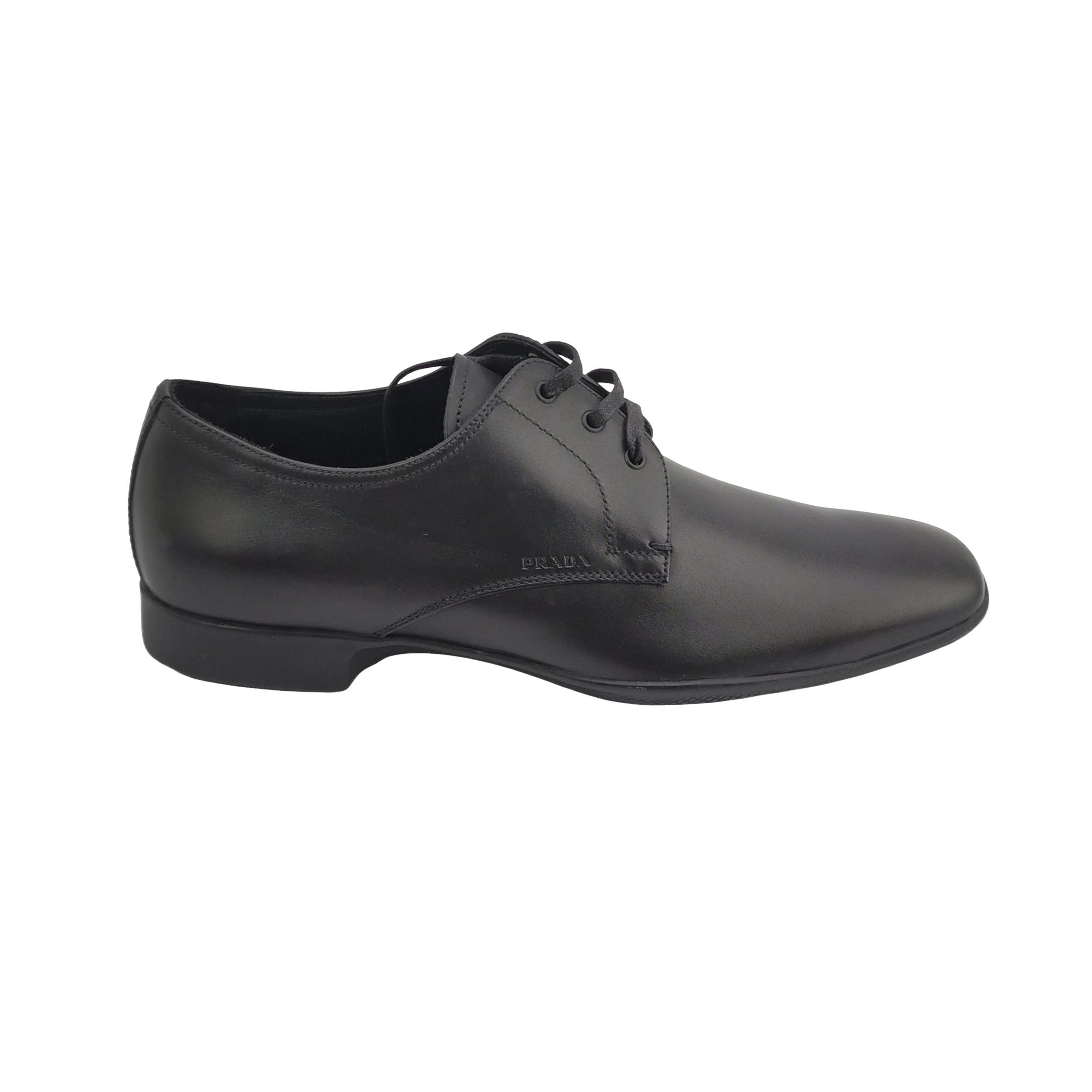 Prada Prada Leather Derby Shoes 41.5 Size US 8 / EU 41 - 1 Thumbnail