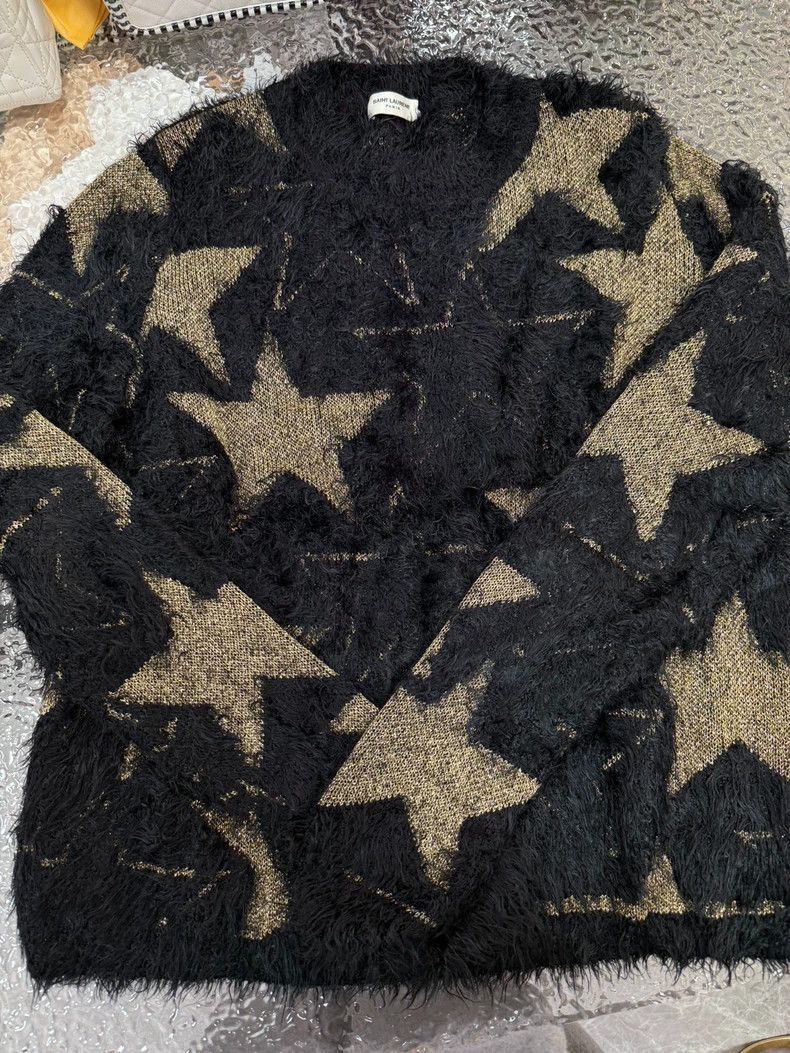 Saint Laurent Paris Saint Laurent Paris Star mohair sweater -2507 Size US M / EU 48-50 / 2 - 1 Thumbnail