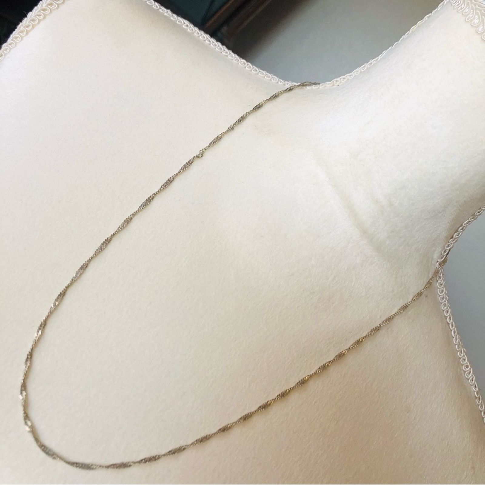 Vintage Vintage Italy 925 sterling silver Singapore chain necklace Size ONE SIZE - 1 Thumbnail