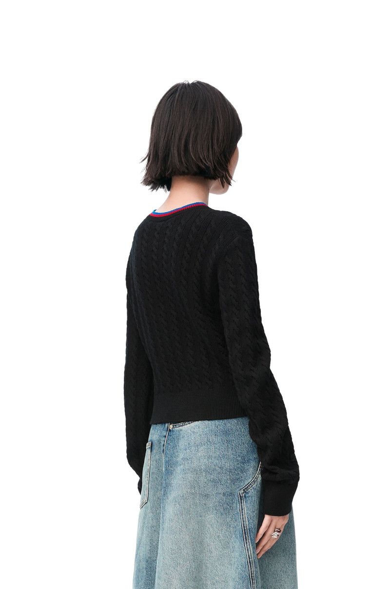 Loewe o1in1g0426 Sweater in Black Size M / US 6-8 / IT 42-44 - 4 Thumbnail