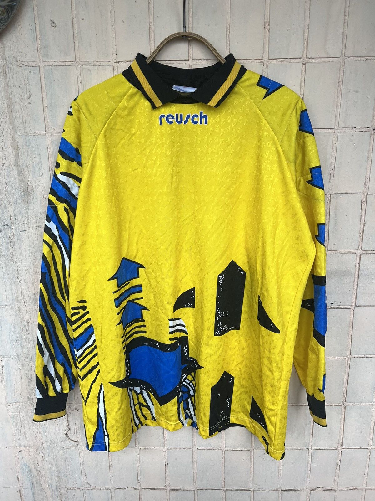 Vintage 90s Goalkeeper Football Shirt Soccer Jersey Template Reusch Size US L / EU 52-54 / 3 - 1 Thumbnail