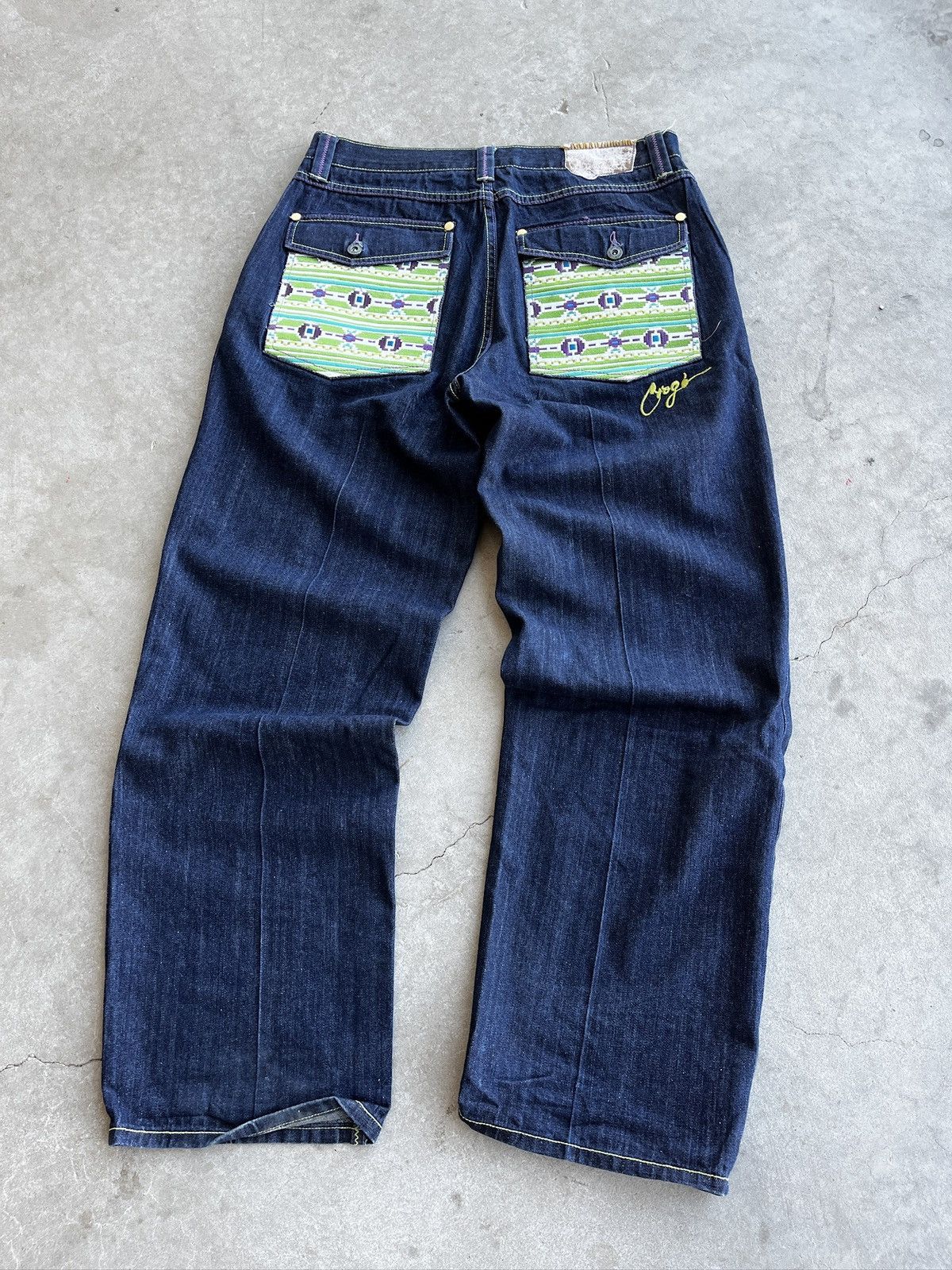 Coogi Vintage 1990s Coogi Embroidered Pocket Jeans (unisex) Size US 36 / EU 52 - 18 Thumbnail