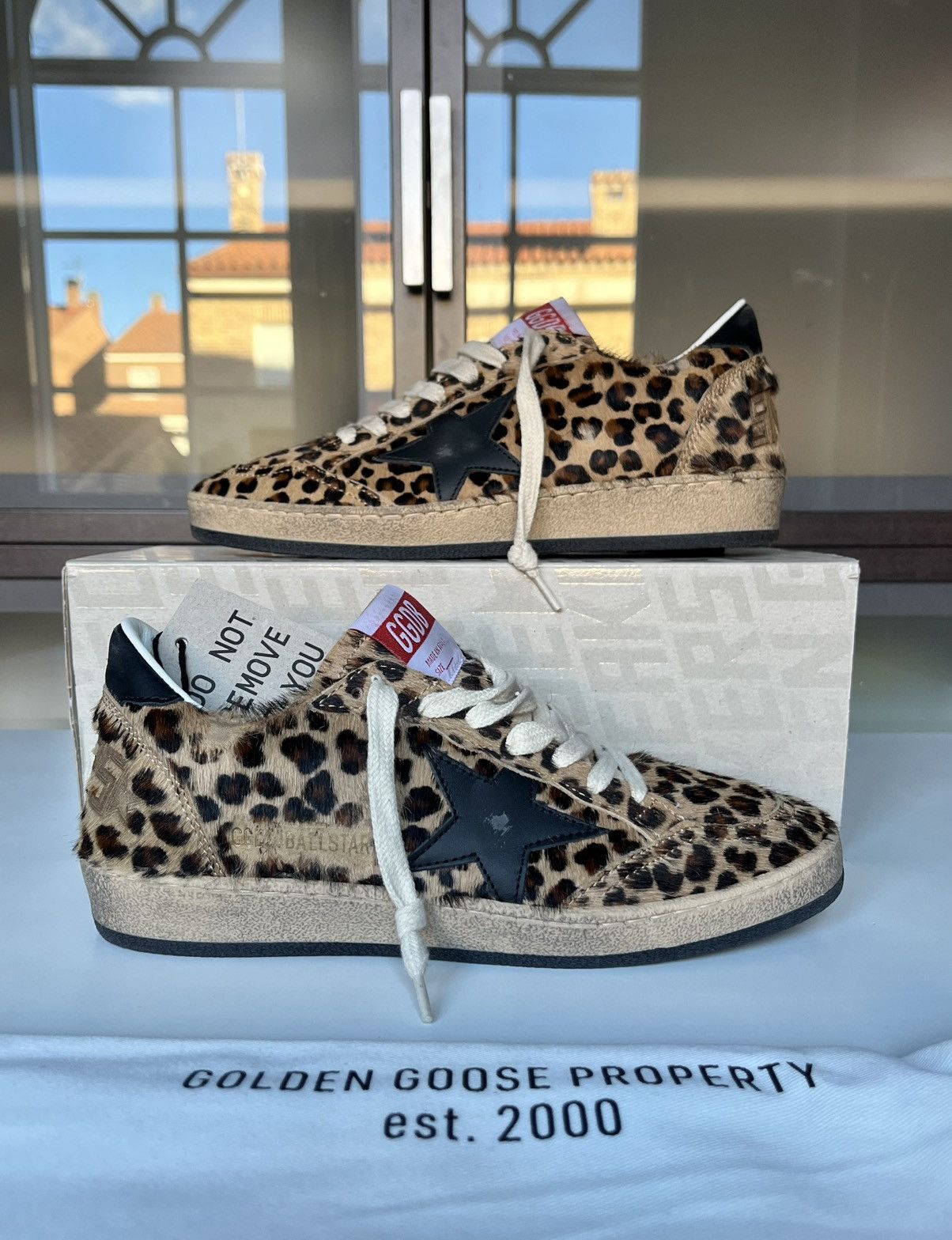 Golden Goose Ball Star Cheetah Print Size US 6 / IT 36 - 4 Thumbnail