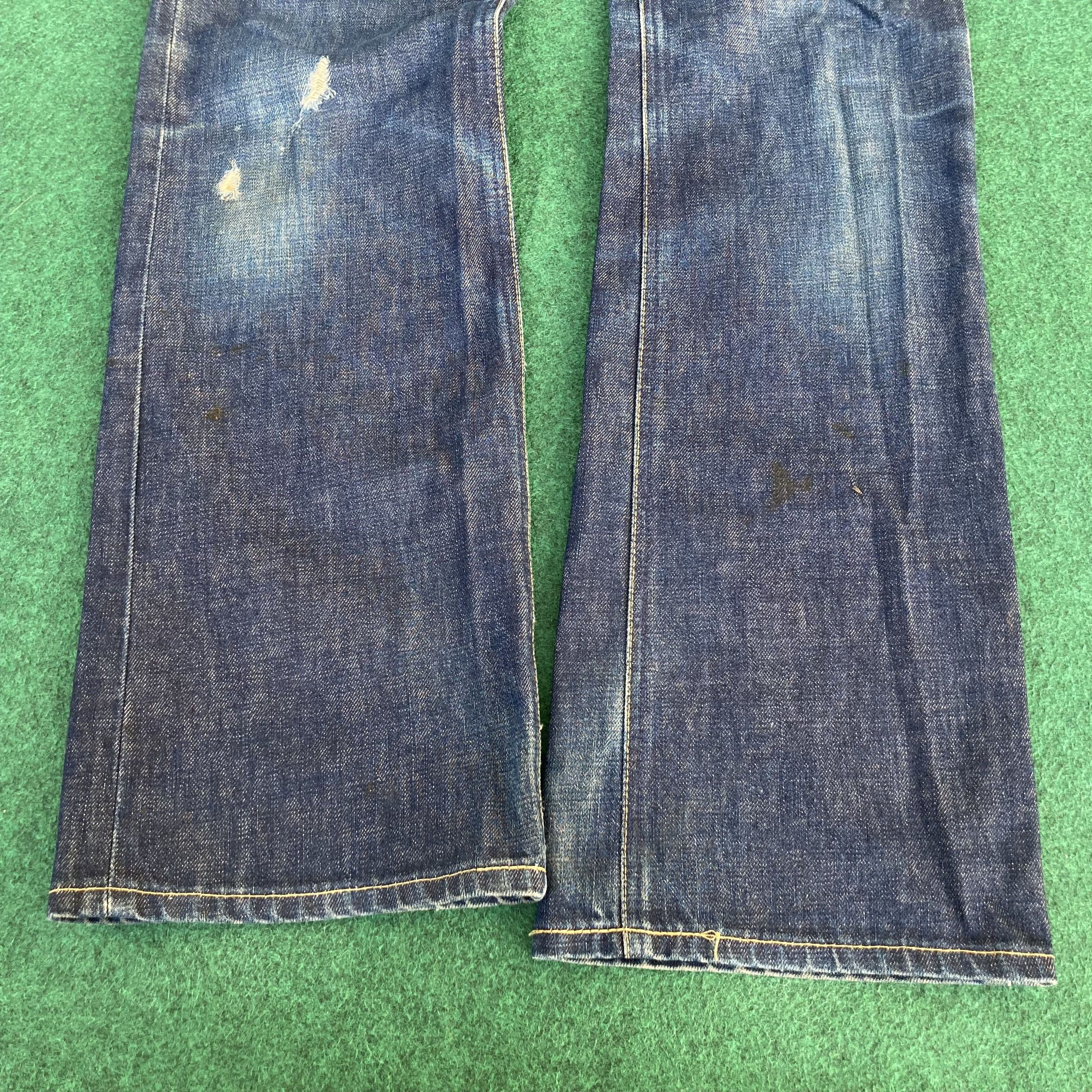 Lee Vtg Lee Riders Denim Bootcut Flare Grunge Jeans Size US 31 - 8 Thumbnail
