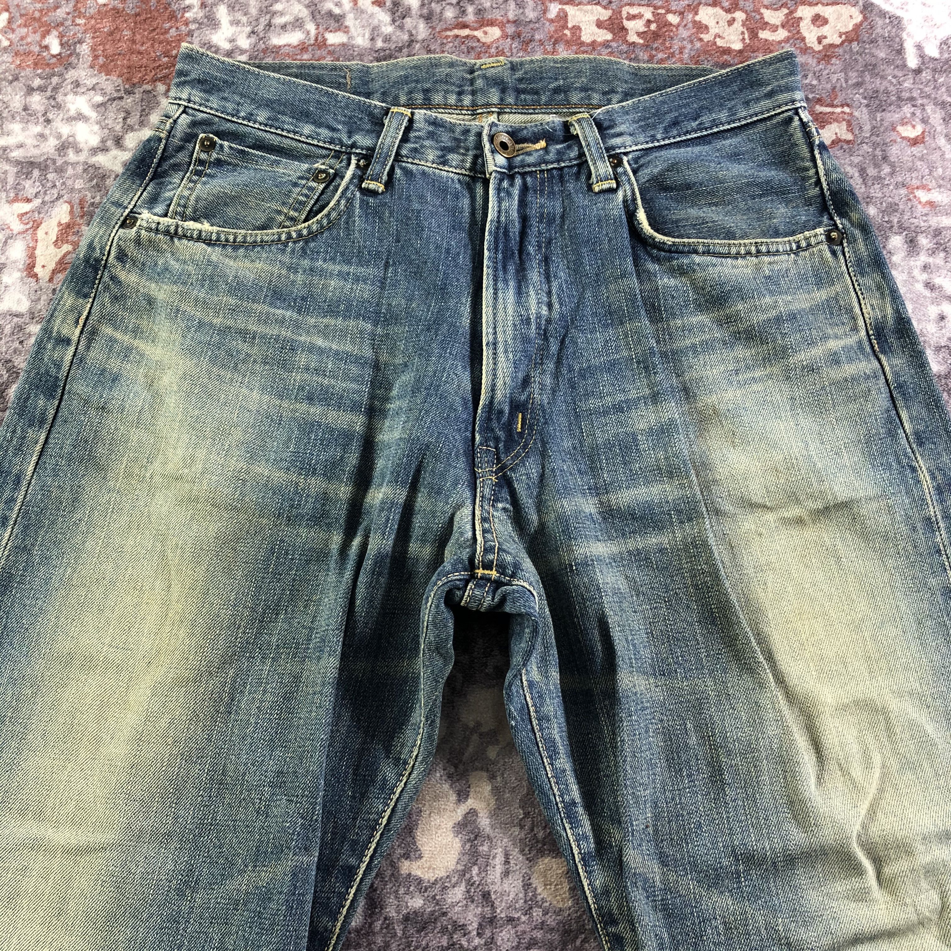 Edwin Vintage Blue Wash Edwin 505 Selvedge Jeans-JM3606 Size US 31 - 3 Thumbnail
