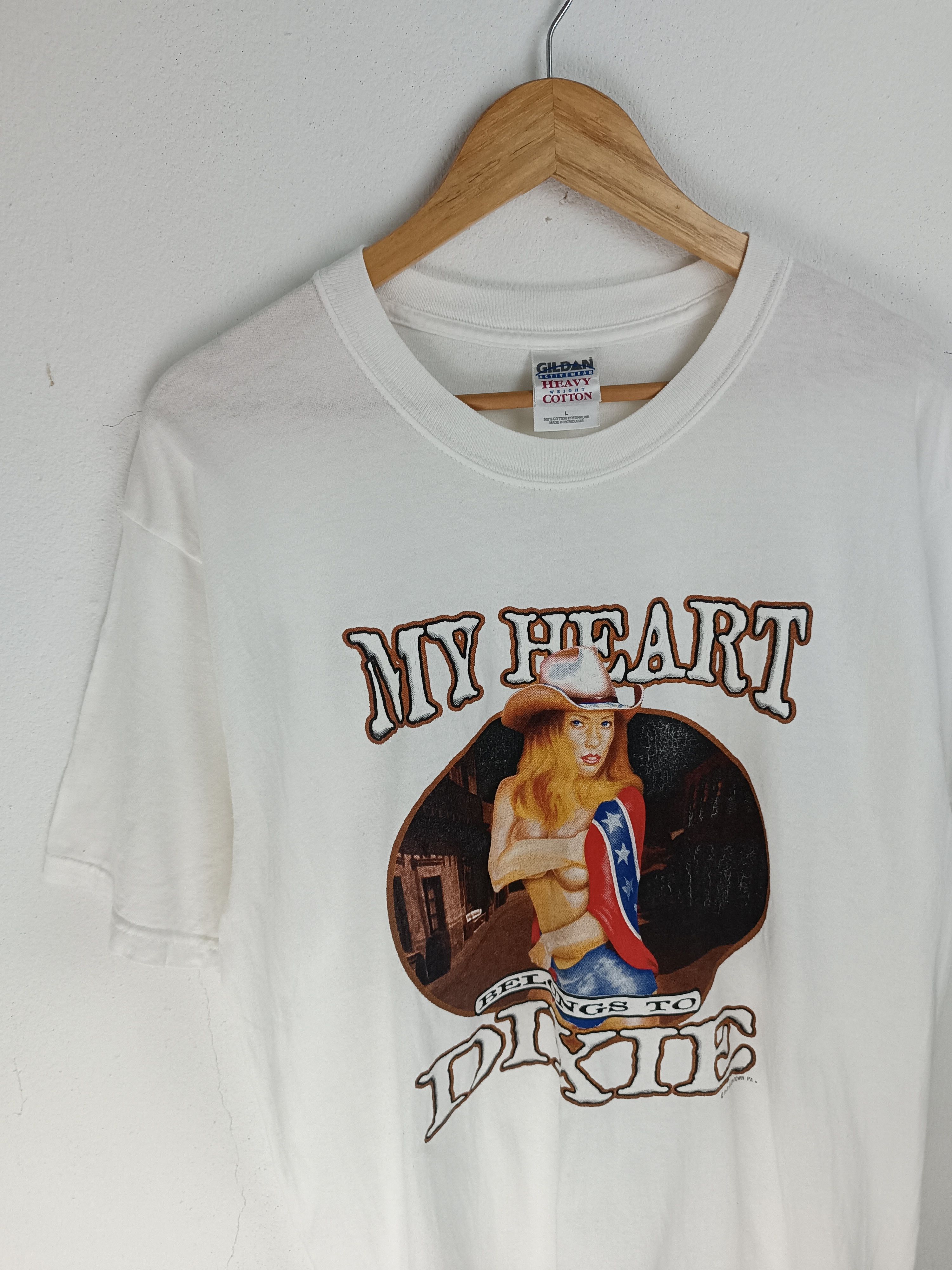 Vintage VINTAGE MY HEART BELONGS TO DIXIE SEXY ADULT LYNYRD SKYNYRD Size US L / EU 52-54 / 3 - 5 Thumbnail