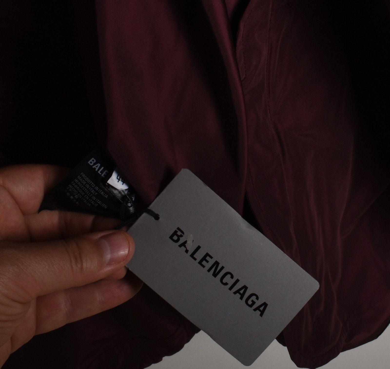 Balenciaga New Balenciaga Men Jacket Hidden Hoodie, 44/XL, S1430 Size US XL / EU 56 / 4 - 12 Thumbnail