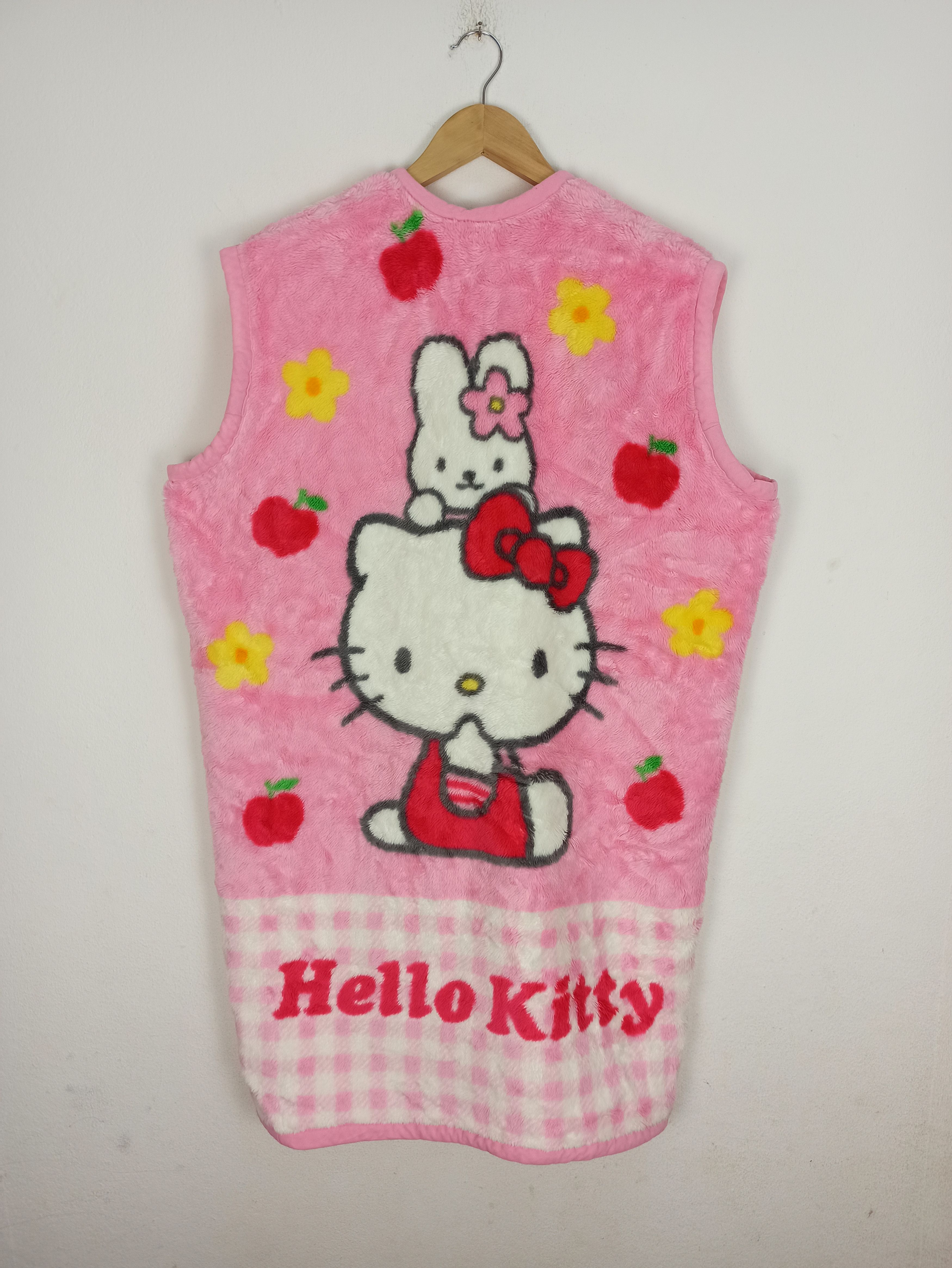 Cartoon Network Vintage Hello Kitty Fleece Fur Long Jacket Made in Japan Size XL / US 12-14 / IT 48-50 - 4 Thumbnail