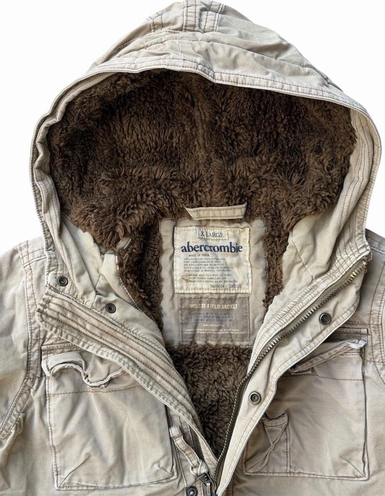 Abercrombie & Fitch Y2K Abercrombie Kids Wilcox Field Jacket Sherpa Cargo XL Size US XL / EU 56 / 4 - 4 Thumbnail