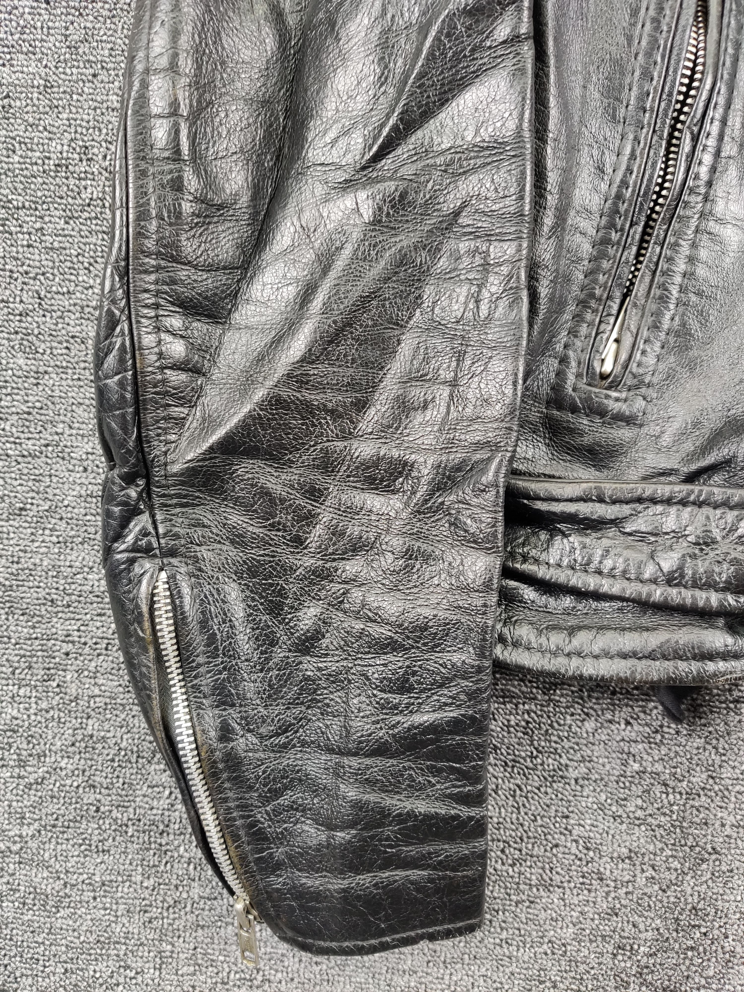 Vintage Vintage Unik Leather Motorcycle Jacket Like Perfecto Size US M / EU 48-50 / 2 - 3 Thumbnail