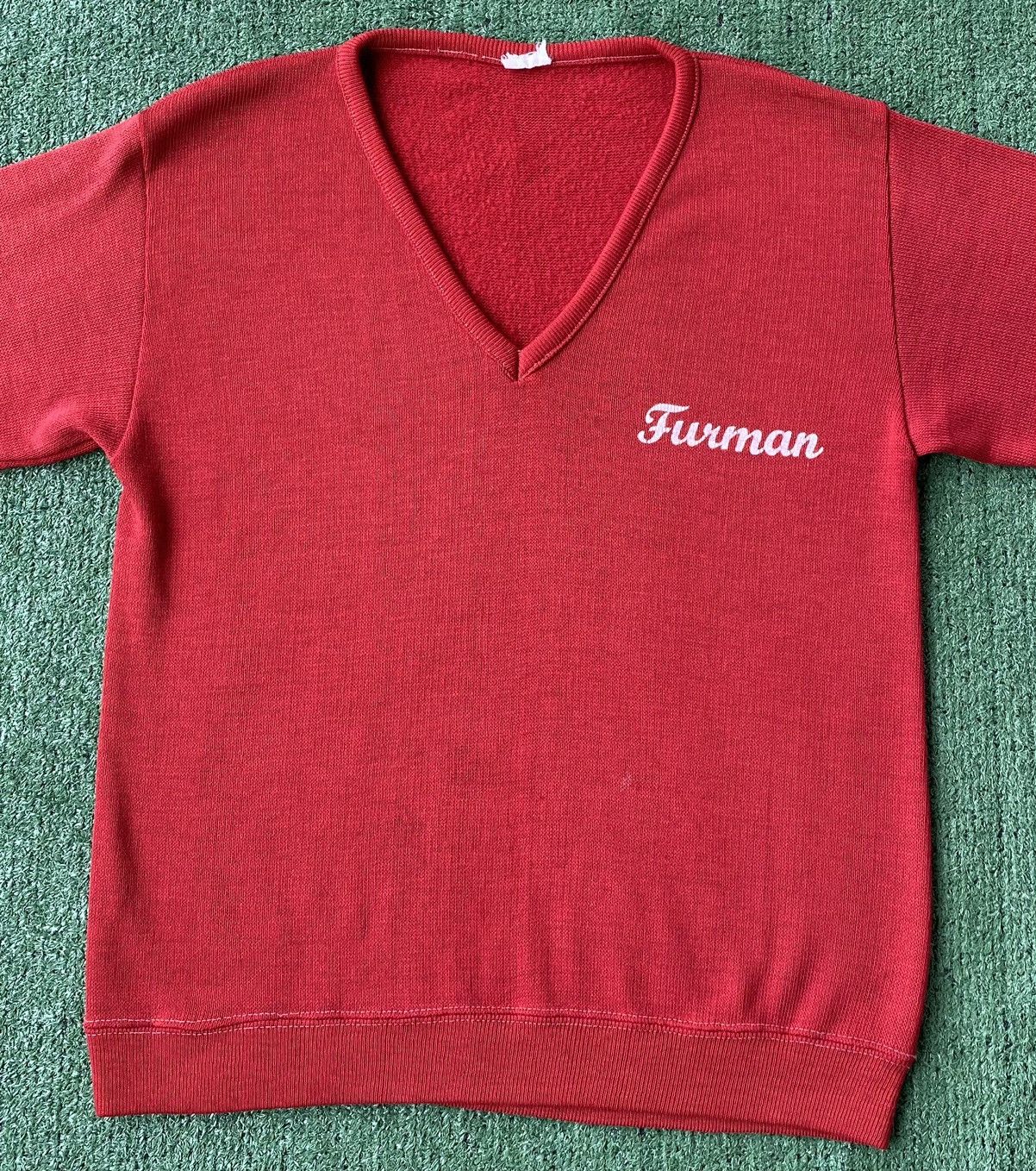Vintage Vintage 80’s Furman University V Neck Sweater Men’s Small Size US S / EU 44-46 / 1 - 3 Thumbnail