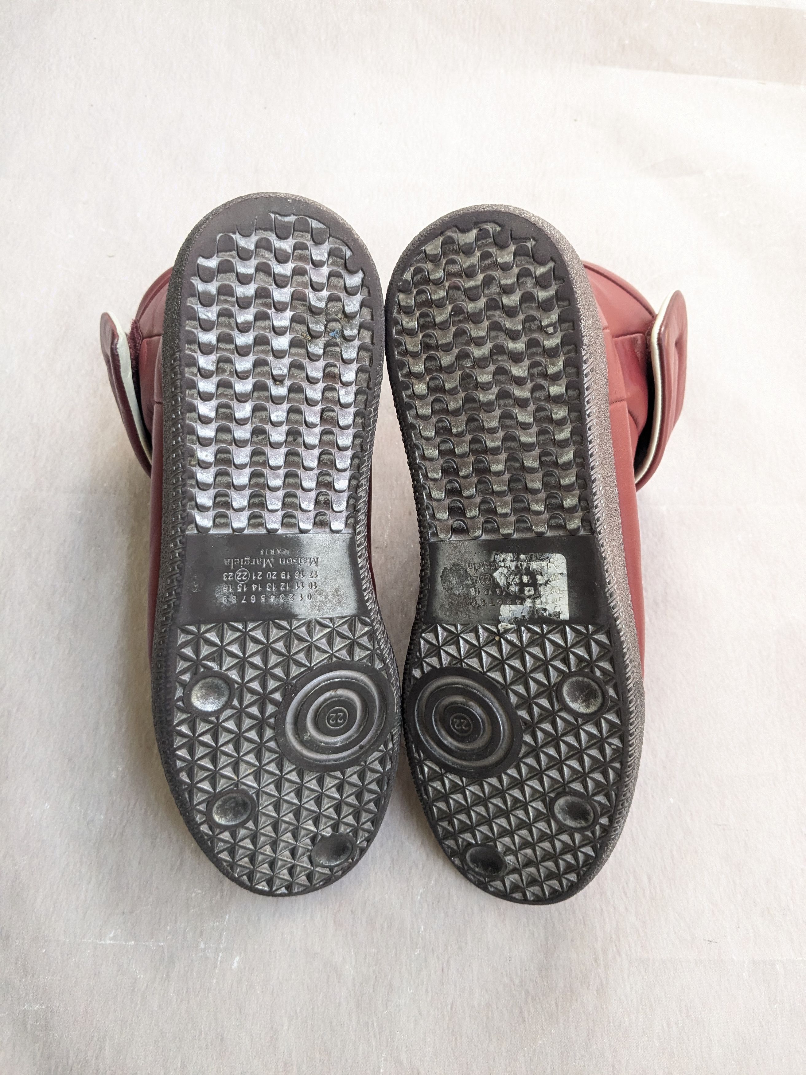 Maison Margiela Maison Margiela Future Red 12.45 Silver Leather High Tops Size US 12 / EU 45 - 19 Thumbnail