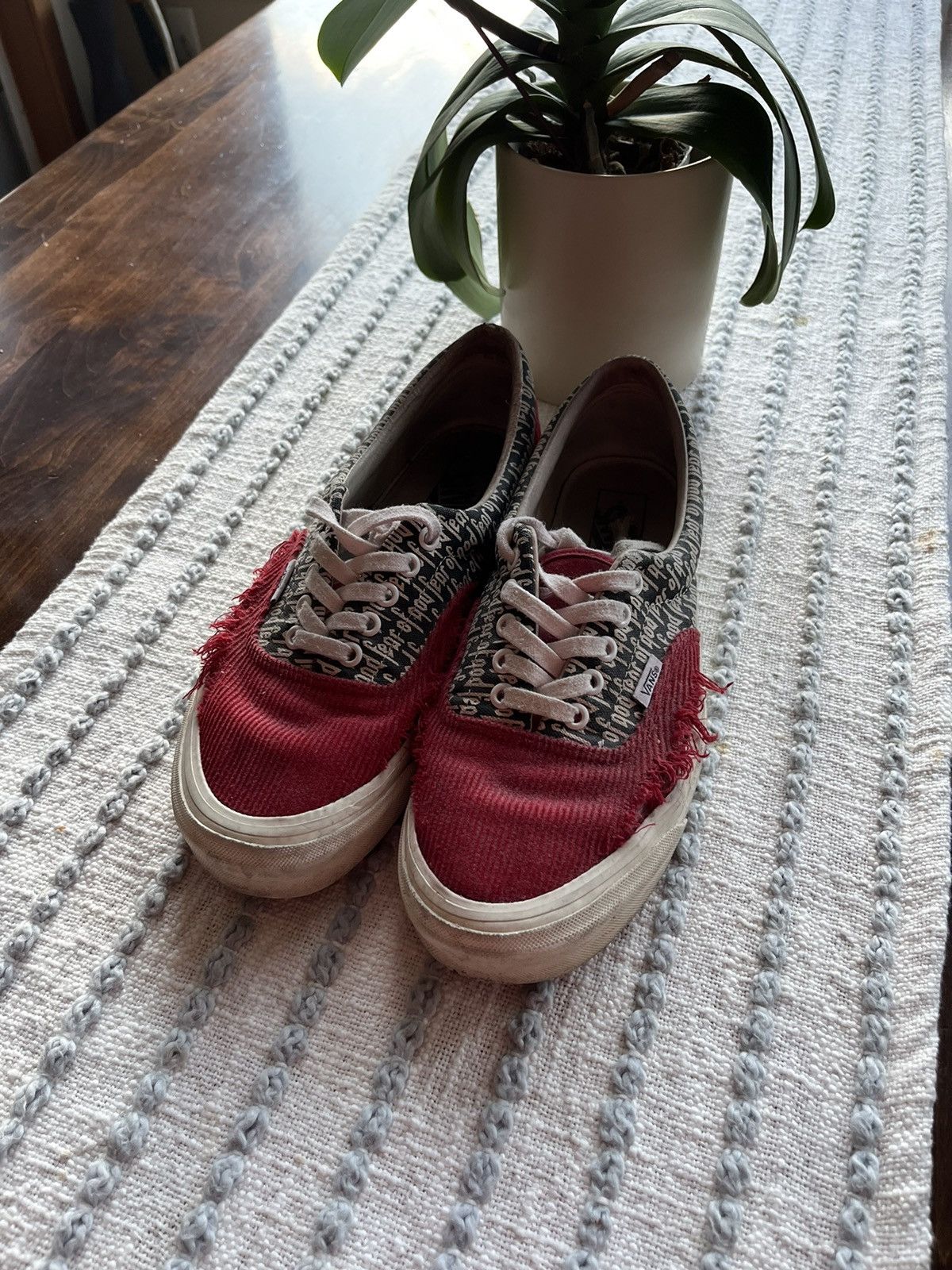 image of Era 95 X Fear Of God Shoes in Red, Men's (Size 10)
