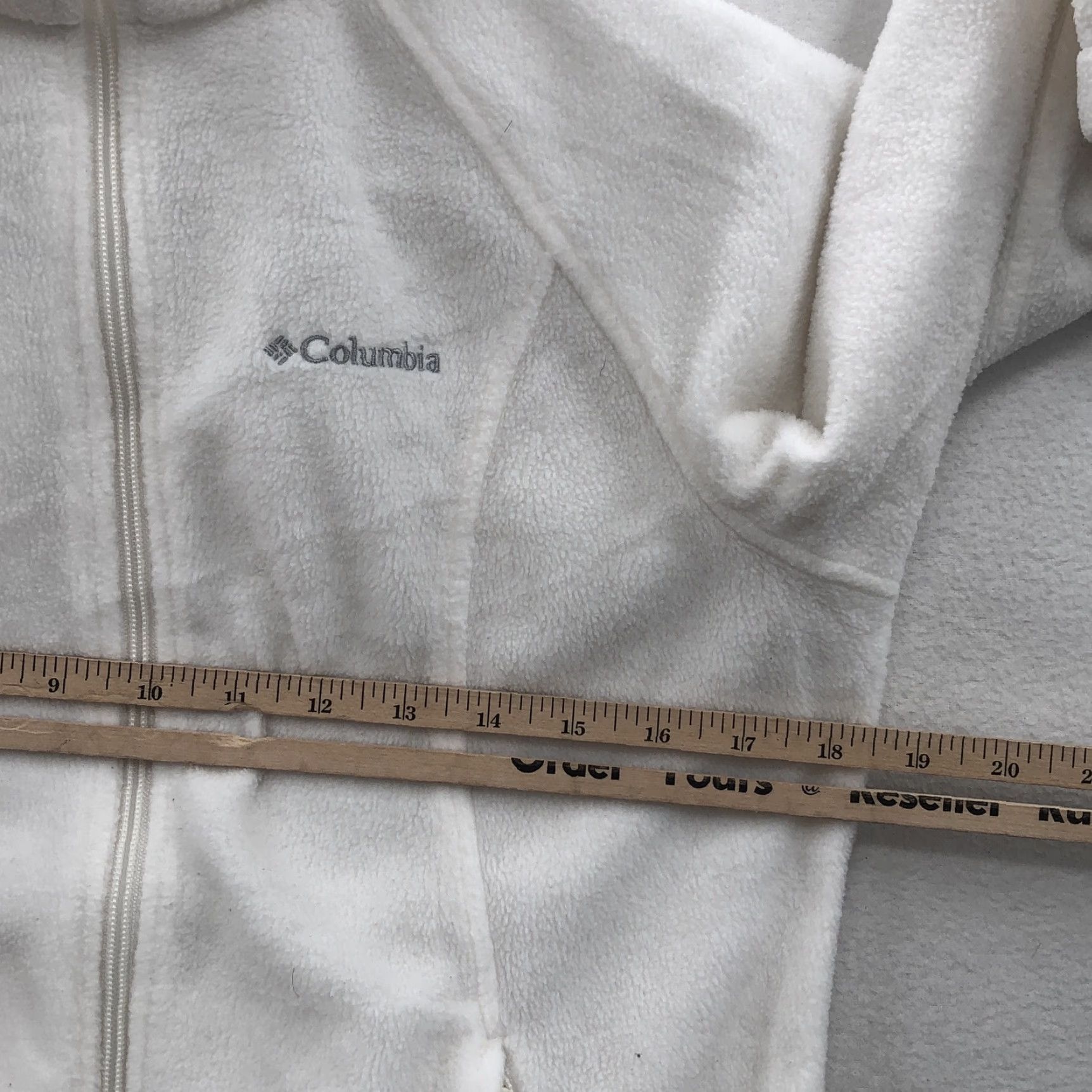 Vintage Columbia Womens Jacket White Fleece Zip Mock Neck Pockets XS Regular – Outdoor Activewear, Fall Winter, Womens Size XS / US 0-2 / IT 36-38 - 3 Thumbnail