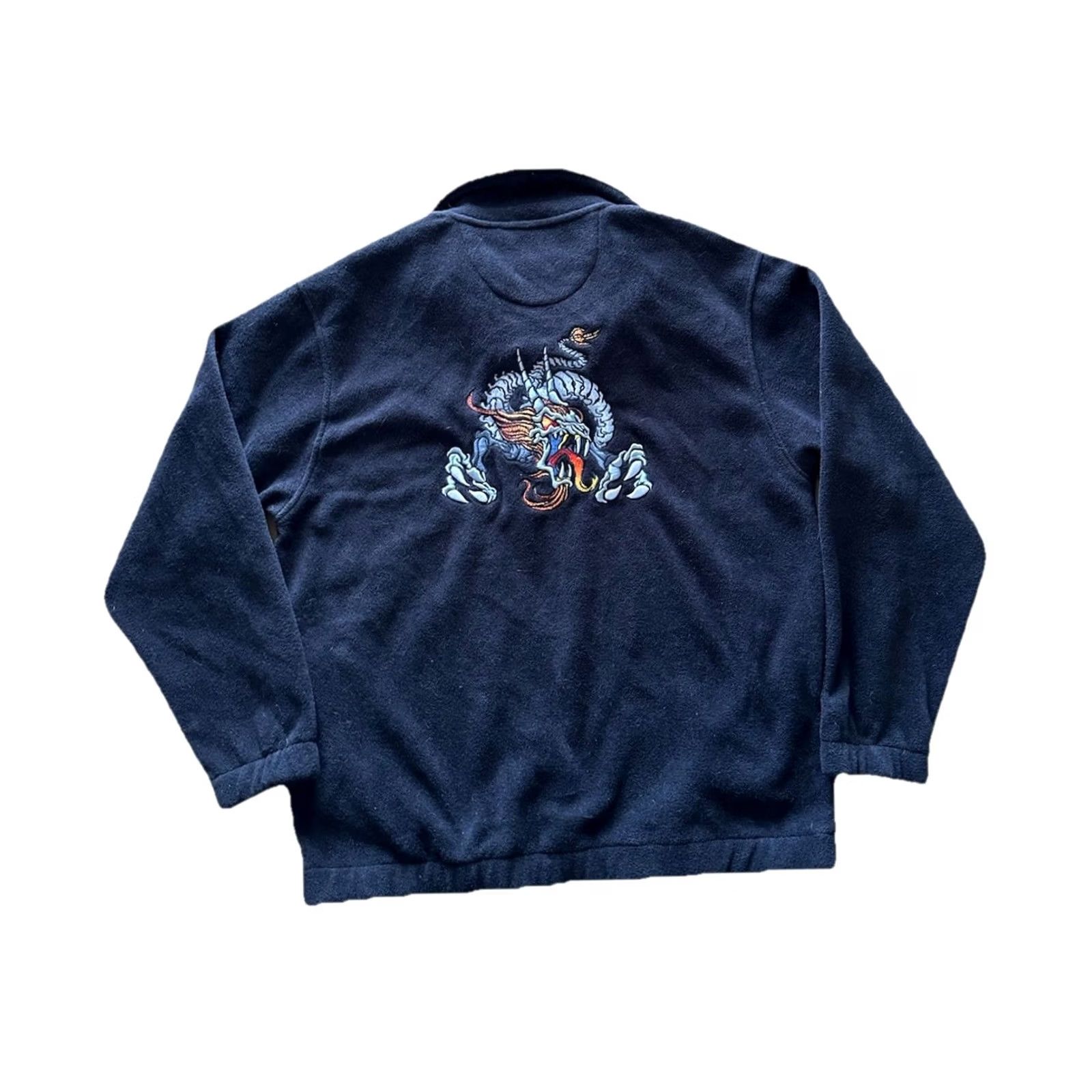 JNCO VINTAGE JNCO Pullover 1/4 Zip Fleece Mens M Black 90s Y2K NWT Dragon NWT (90s) Size US M / EU 48-50 / 2 - 2 Thumbnail