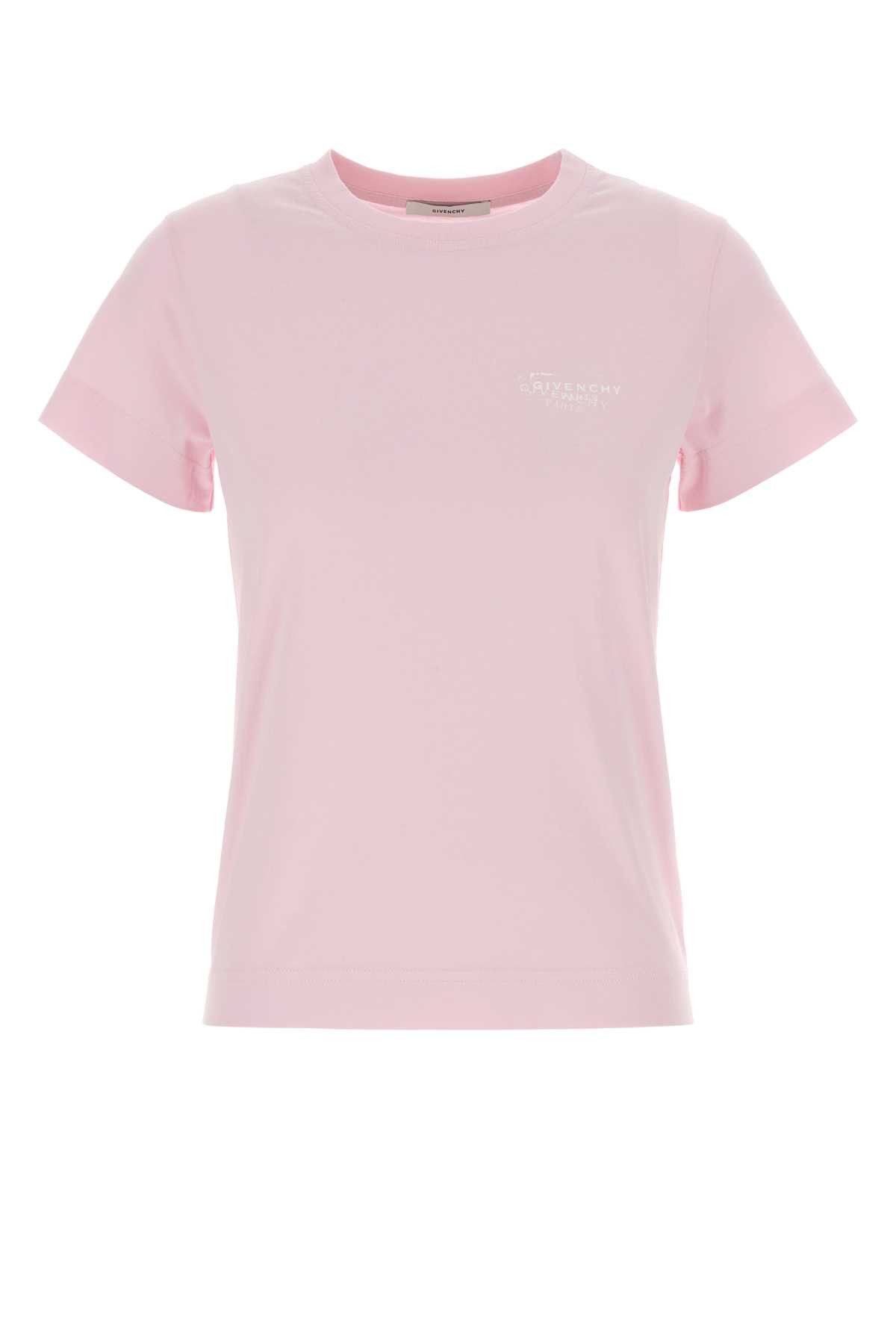 Givenchy Pink Cotton T-Shirt Size L / US 10 / IT 46 - 1 Thumbnail