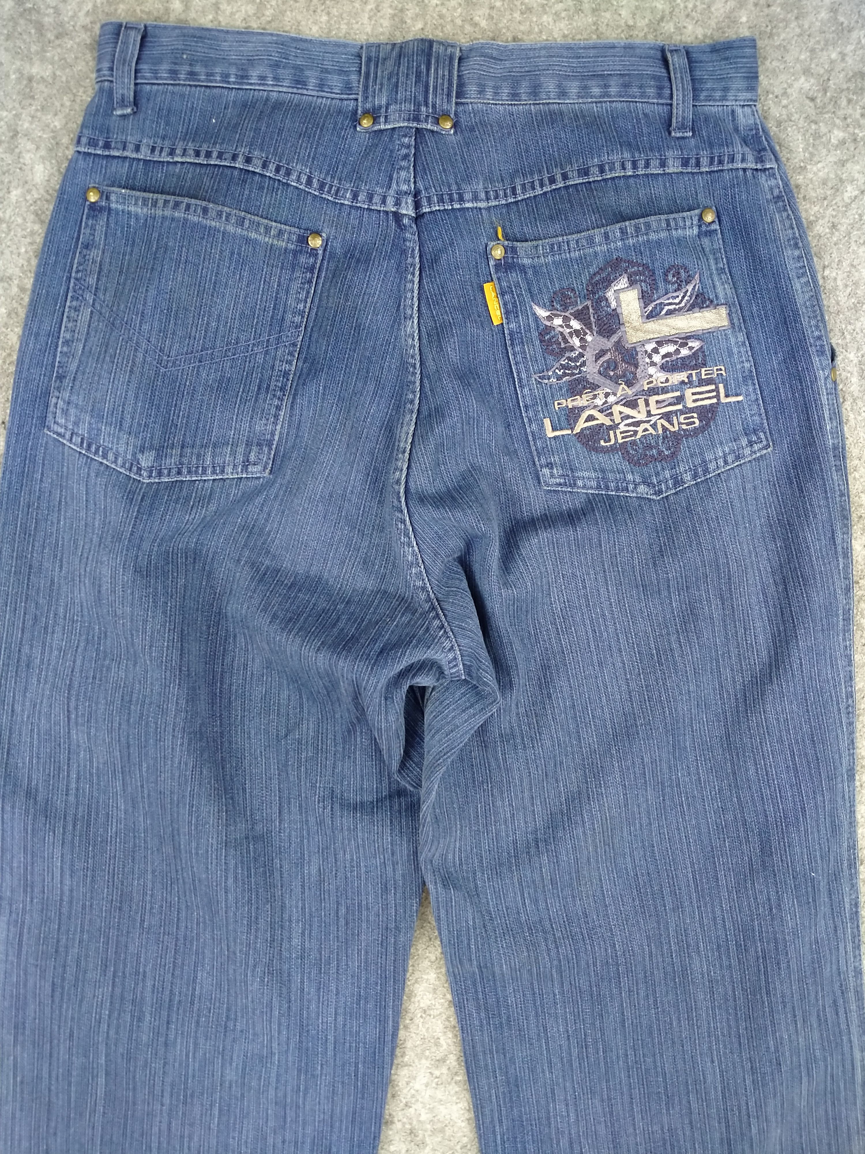 Japanese Brand Lancel Japanese Brand Embroidery Denim 32x30 -JN088 Size US 32 / EU 48 - 4 Thumbnail