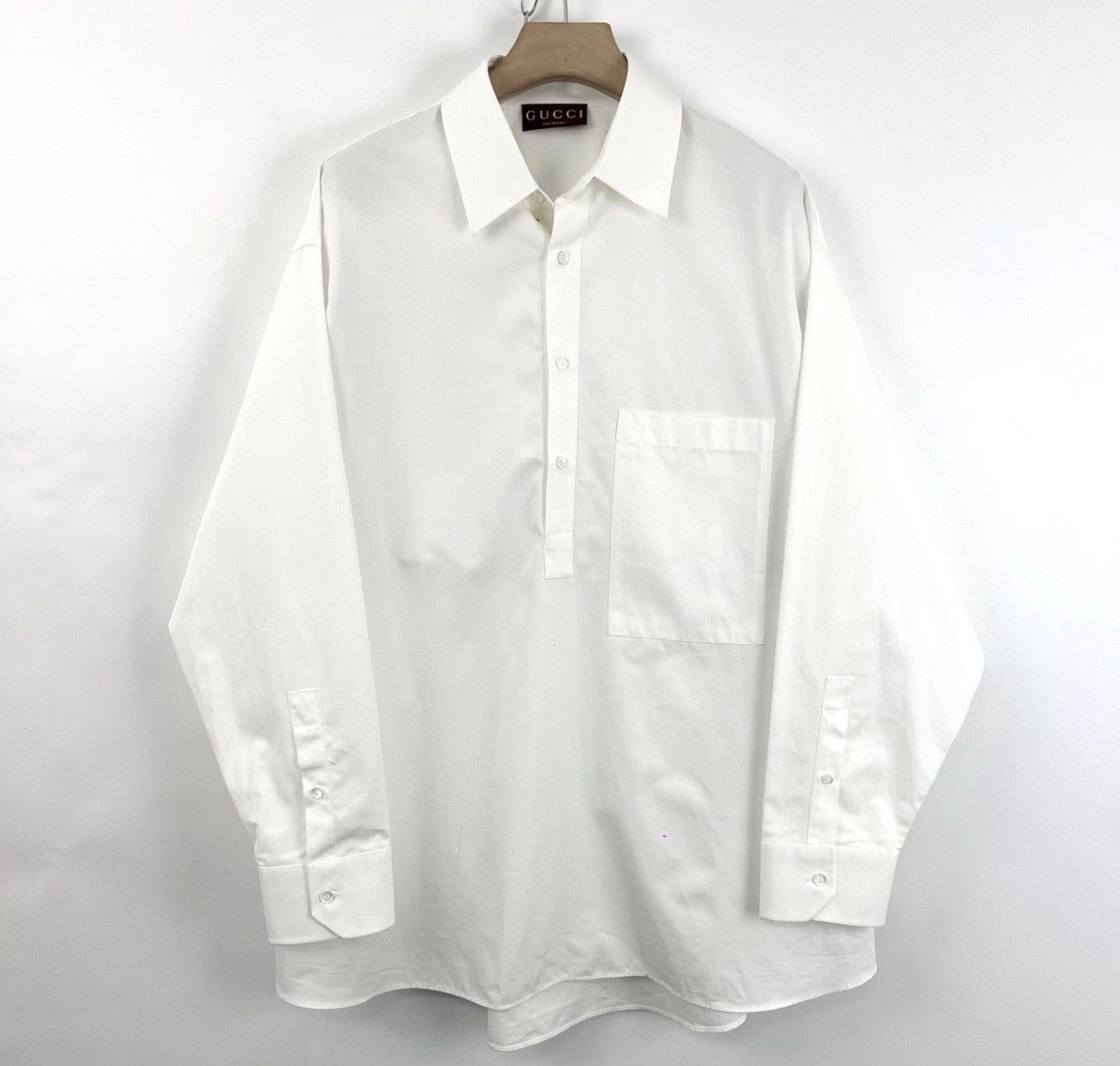 Gucci Gucci/Sailor Collar Back Logo Shirt Jacket K12 Size US M / EU 48-50 / 2 - 1 Thumbnail