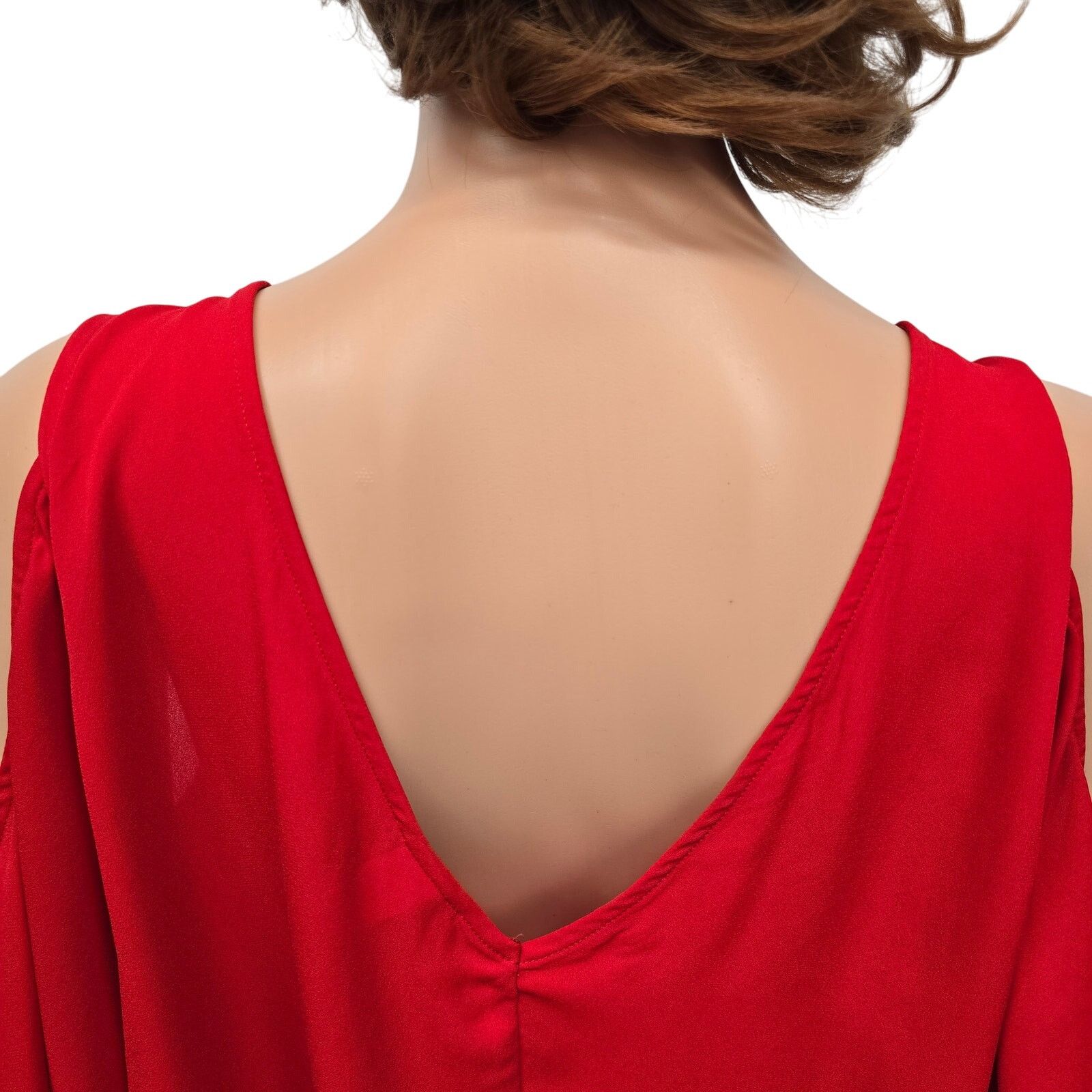 Torrid Torrid Georgette Cold Shoulder Top Blouse Size 3 Plus 3X Size 3XL / US 20-22 - 8 Thumbnail