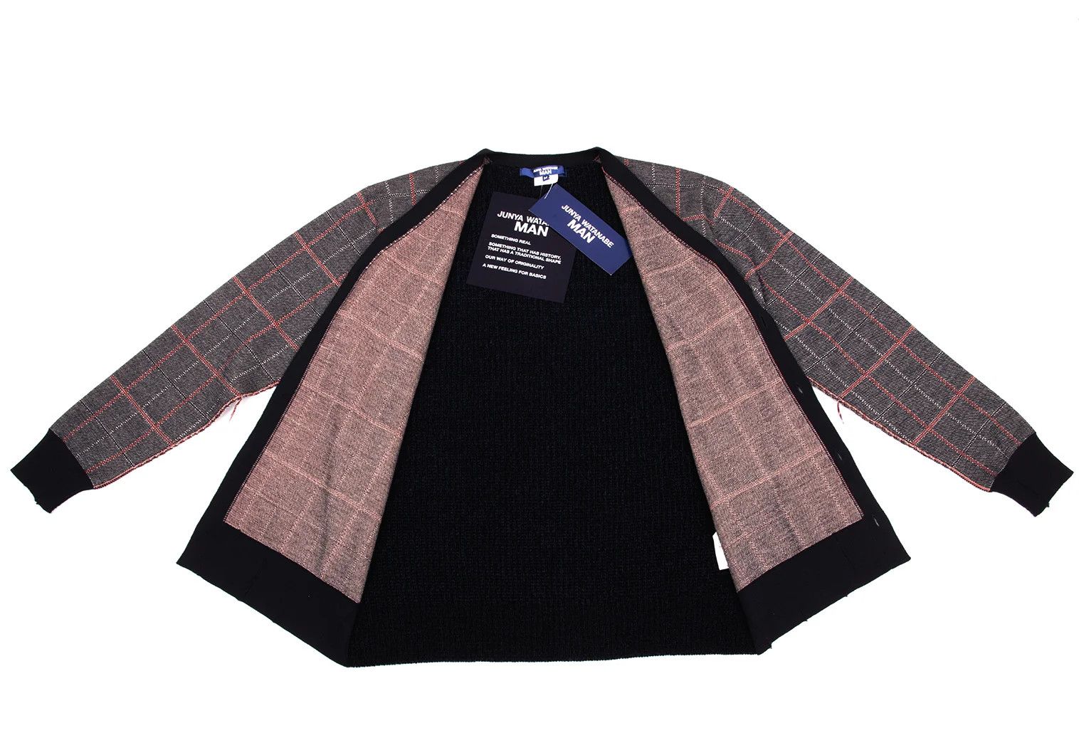 Junya Watanabe Wool Blend Cardigan in Navy Red, Size M Size US M / EU 48-50 / 2 - 9 Thumbnail