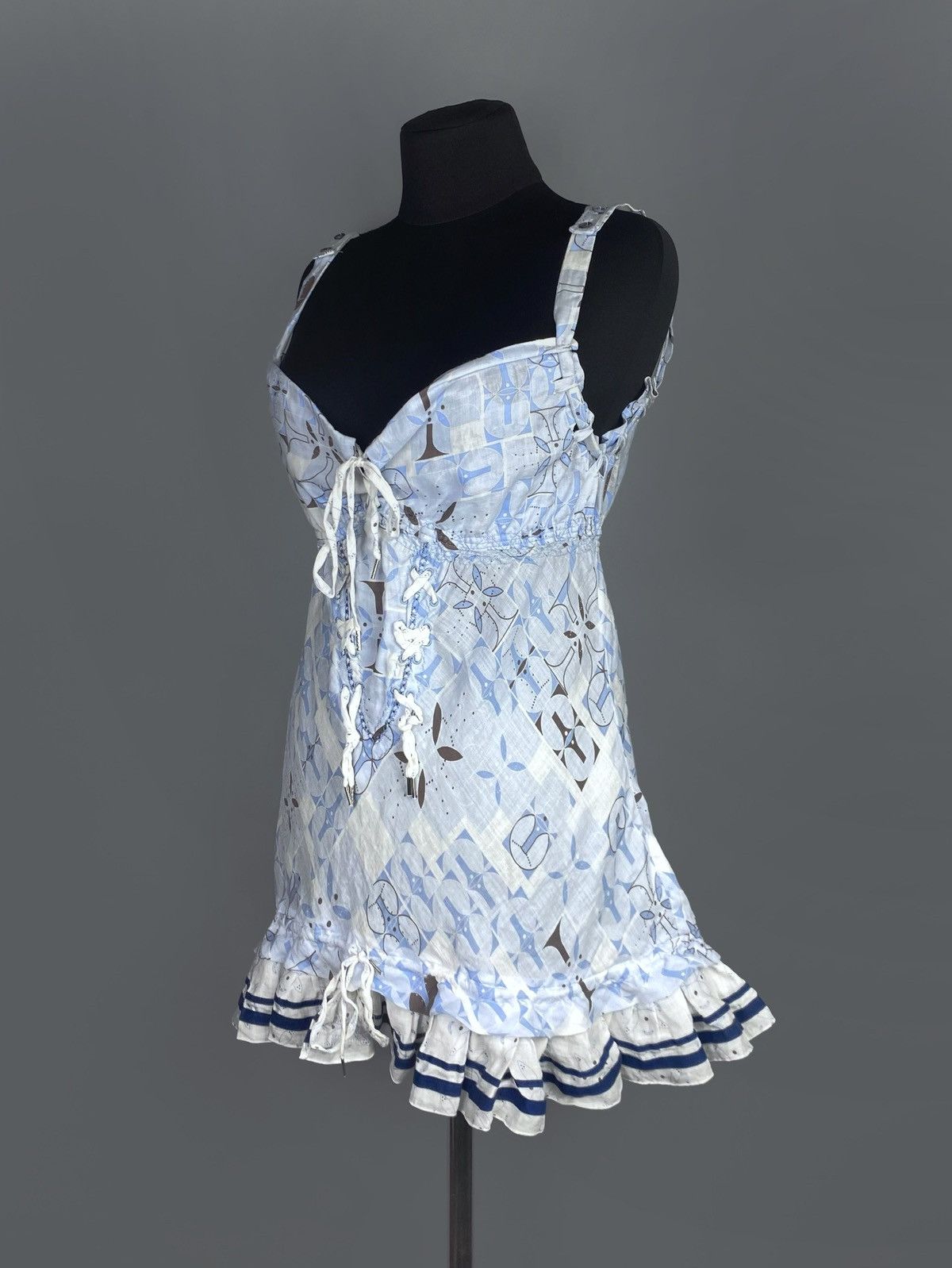 Marithe + Francois Girbaud Le Jean De Marithé + François Girbaud Geometric Mini Dress M Size M / US 6-8 / IT 42-44 - 7 Thumbnail