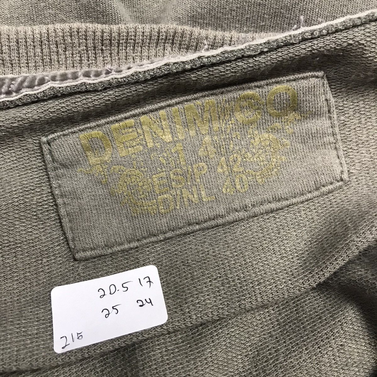 Japanese Brand DENIM CO FADED GRAY PUNK STYLE LONG SLEEVE SHIRT Size US M / EU 48-50 / 2 - 10 Thumbnail
