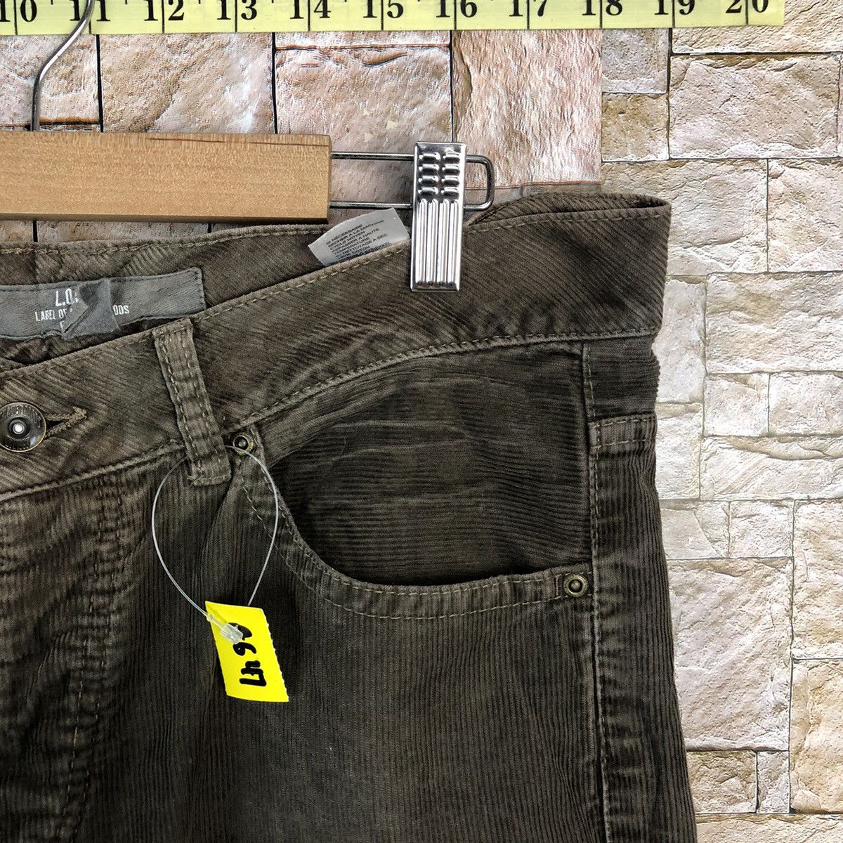 L.O.G.G. L.O.G.G Brown Conduroy Casual Pants #A647 Size US 33 - 9 Thumbnail