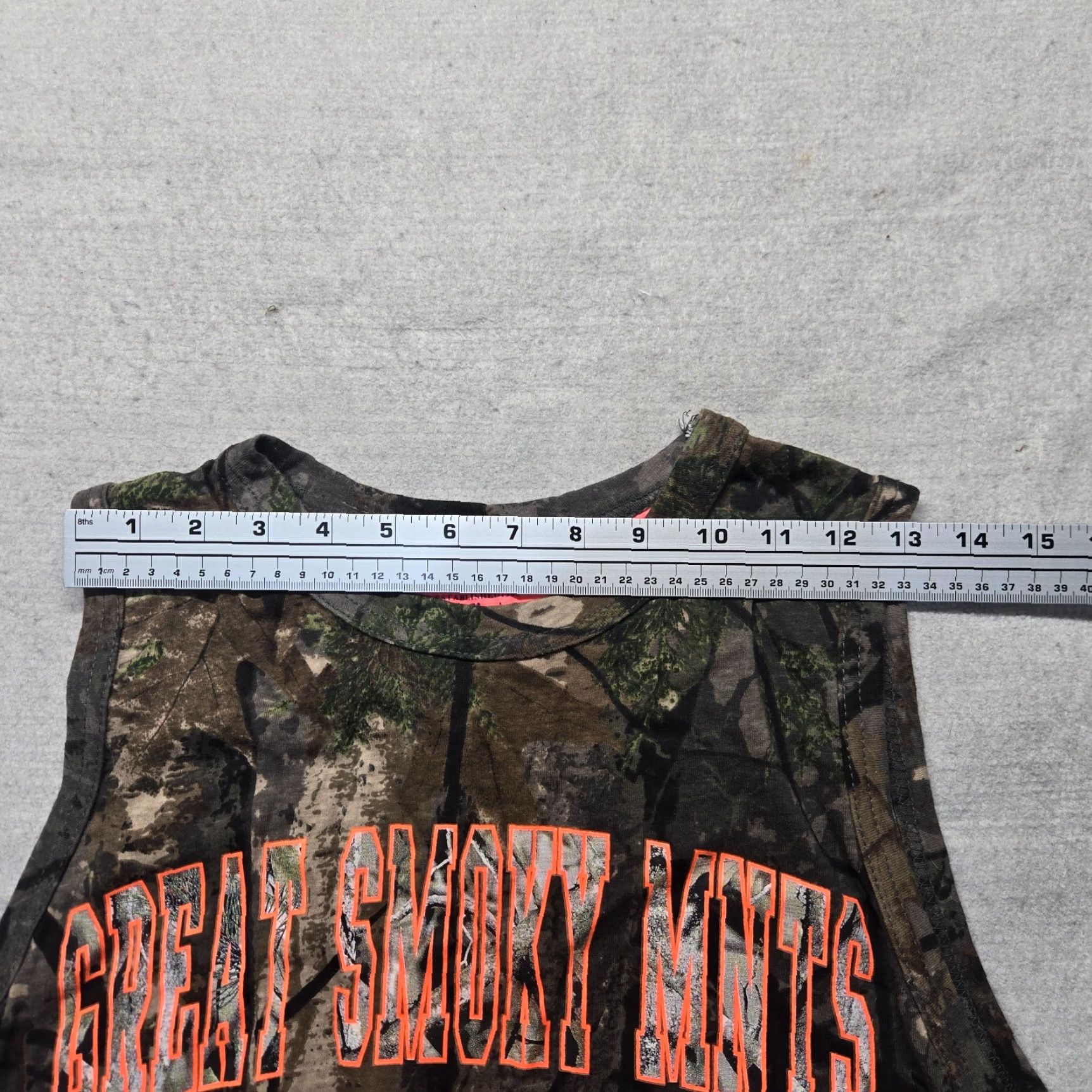 Greats Unbranded Shirt Men Multicolor Great Smoky Mountains Camo Tee T-Shirt Tank Top M Medium Graphic Print All Seasons 1990s-Theme Mountains Size US M / EU 48-50 / 2 - 4 Thumbnail