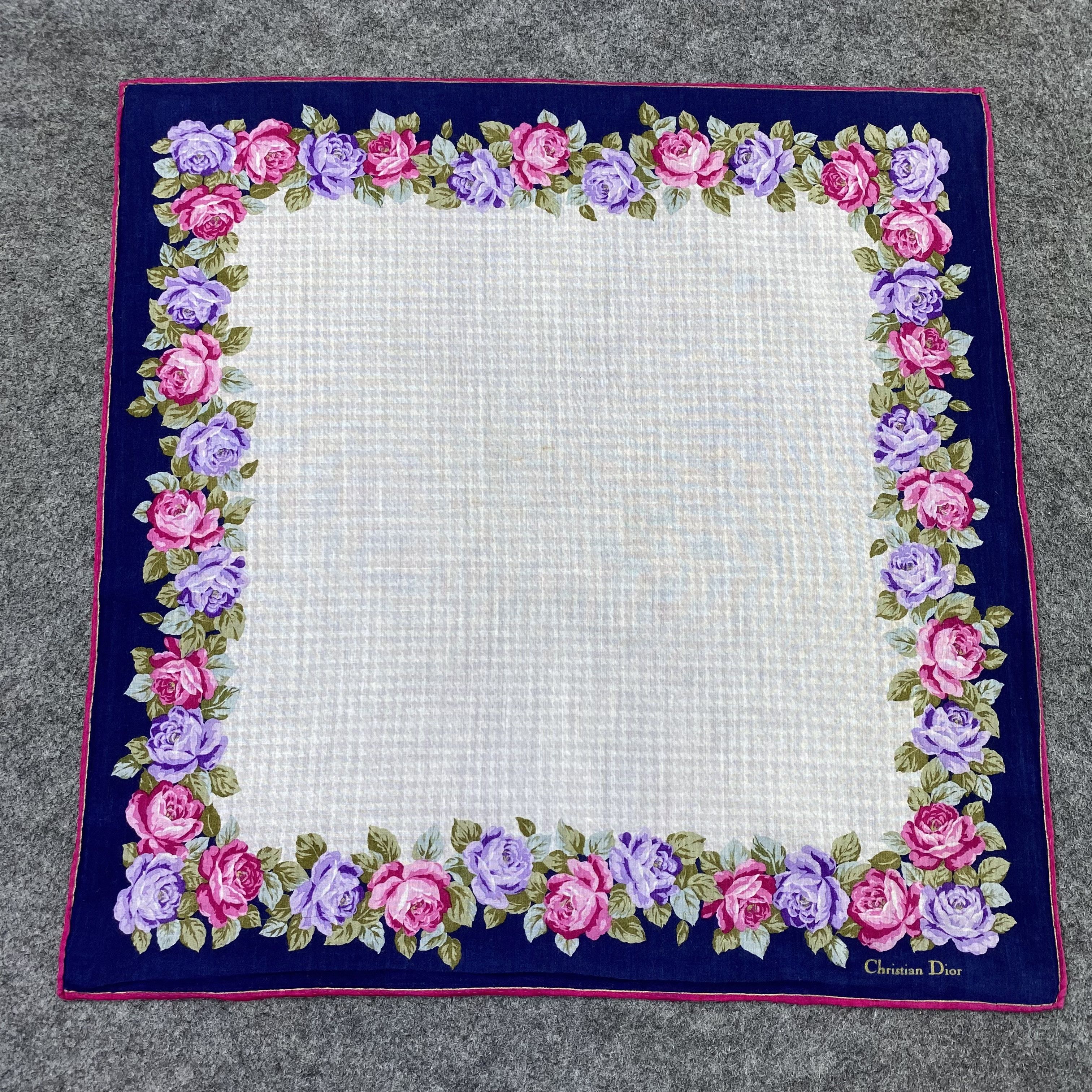 Vintage Christian Dior Handkerchief Neckerchief Bandana-B1865 Size ONE SIZE - 3 Thumbnail