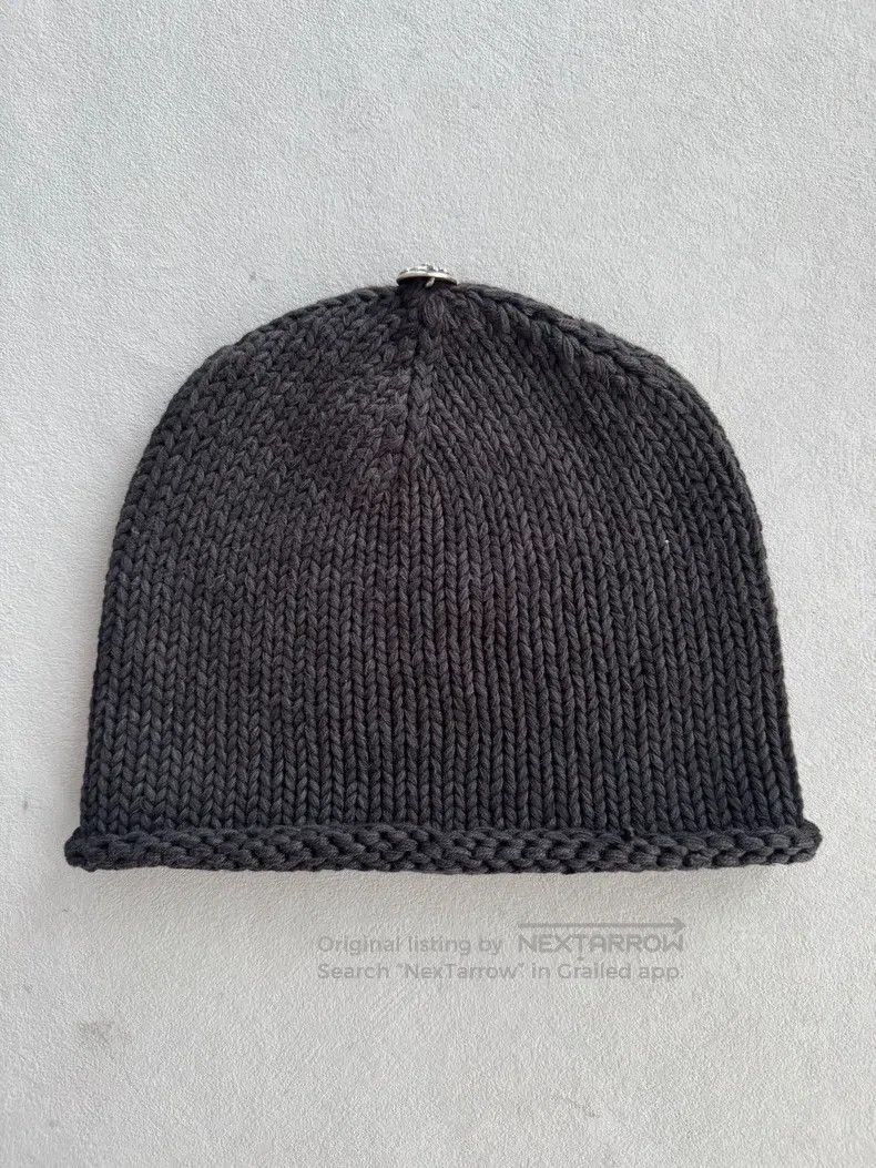 Chrome Hearts CHROME HEARTS Black cross leather cold hat Size ONE SIZE - 2 Thumbnail