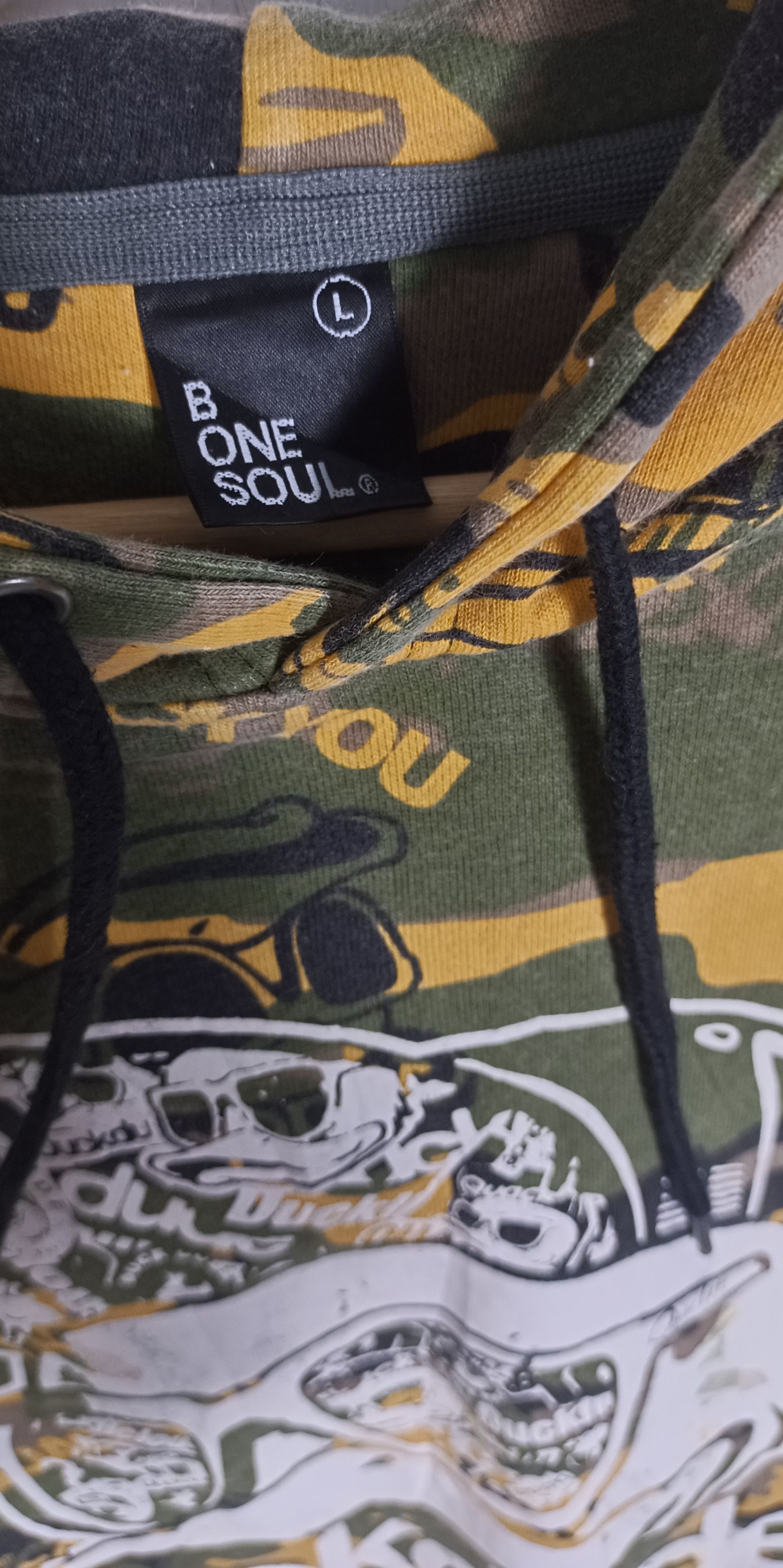 Japanese Brand Duck Dude B One Soul Camo Hoodie Size US L / EU 52-54 / 3 - 9 Thumbnail