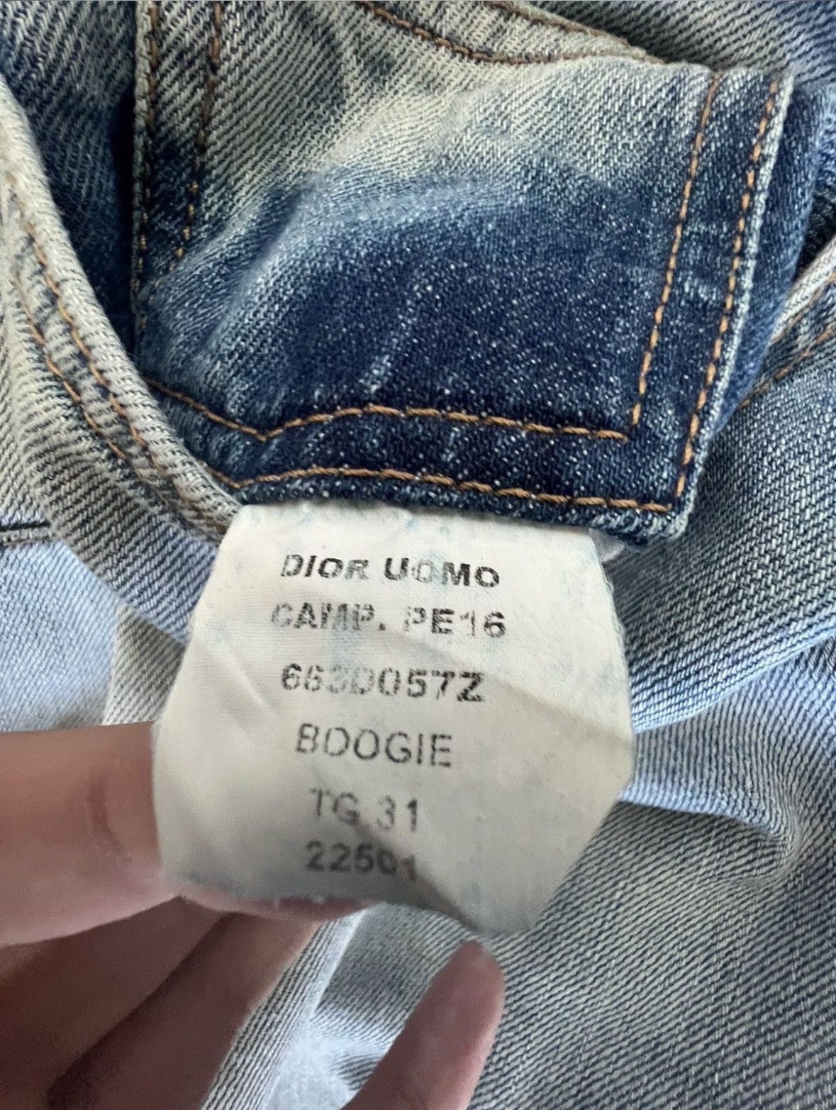 Dior × Hedi Slimane Sample Camo Waist Denim Size US 31 - 10 Thumbnail