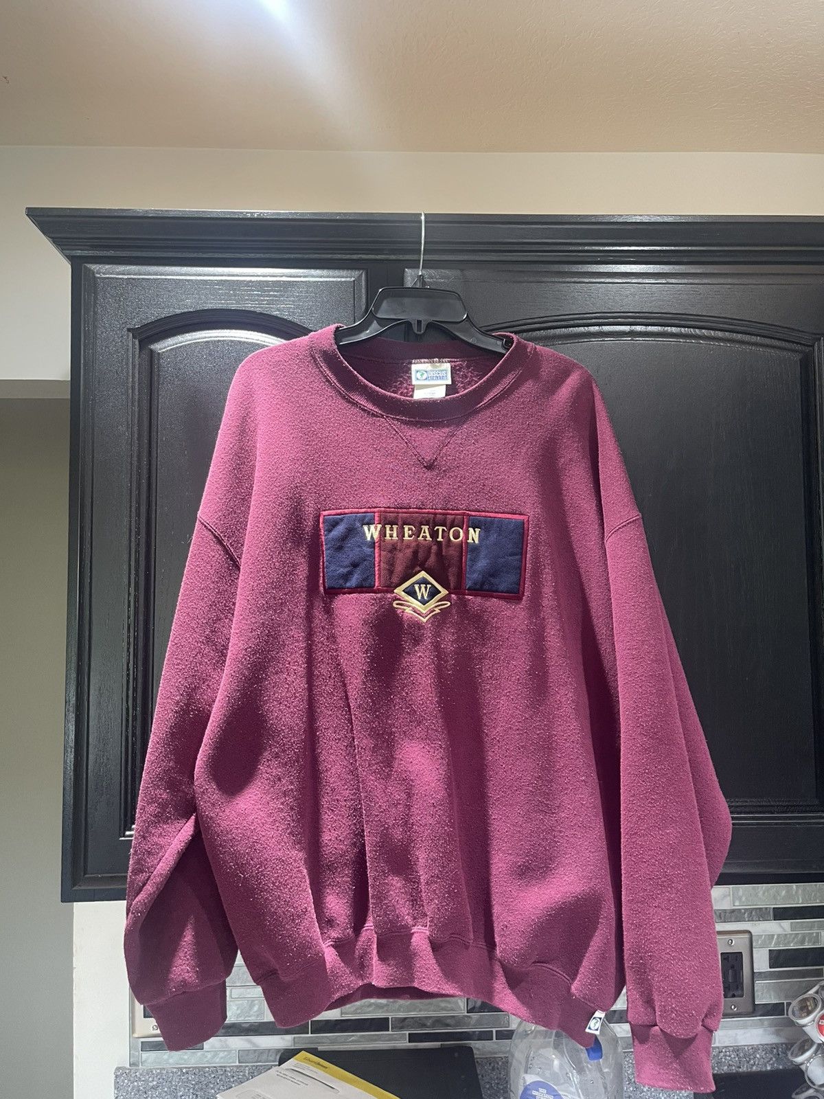 Other Vintage 1980-90s Discus Athletic Maroon Wheaton Sweatshirt Size US XL / EU 56 / 4 - 1 Thumbnail