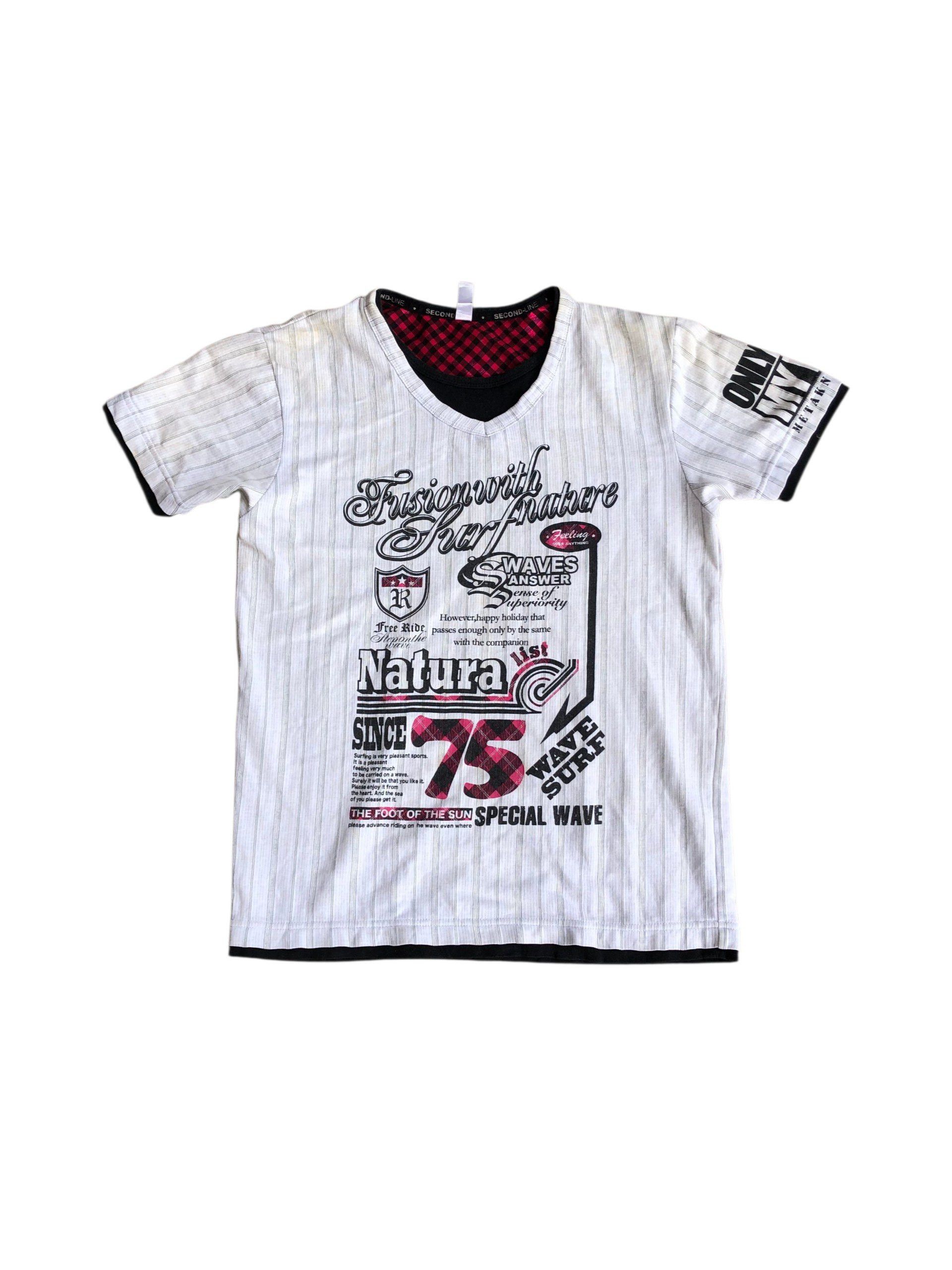 If Six Was Nine 2000s Double Layer Poem Vkei Style Y2k Japanese Archive Size US L / EU 52-54 / 3 - 5 Thumbnail