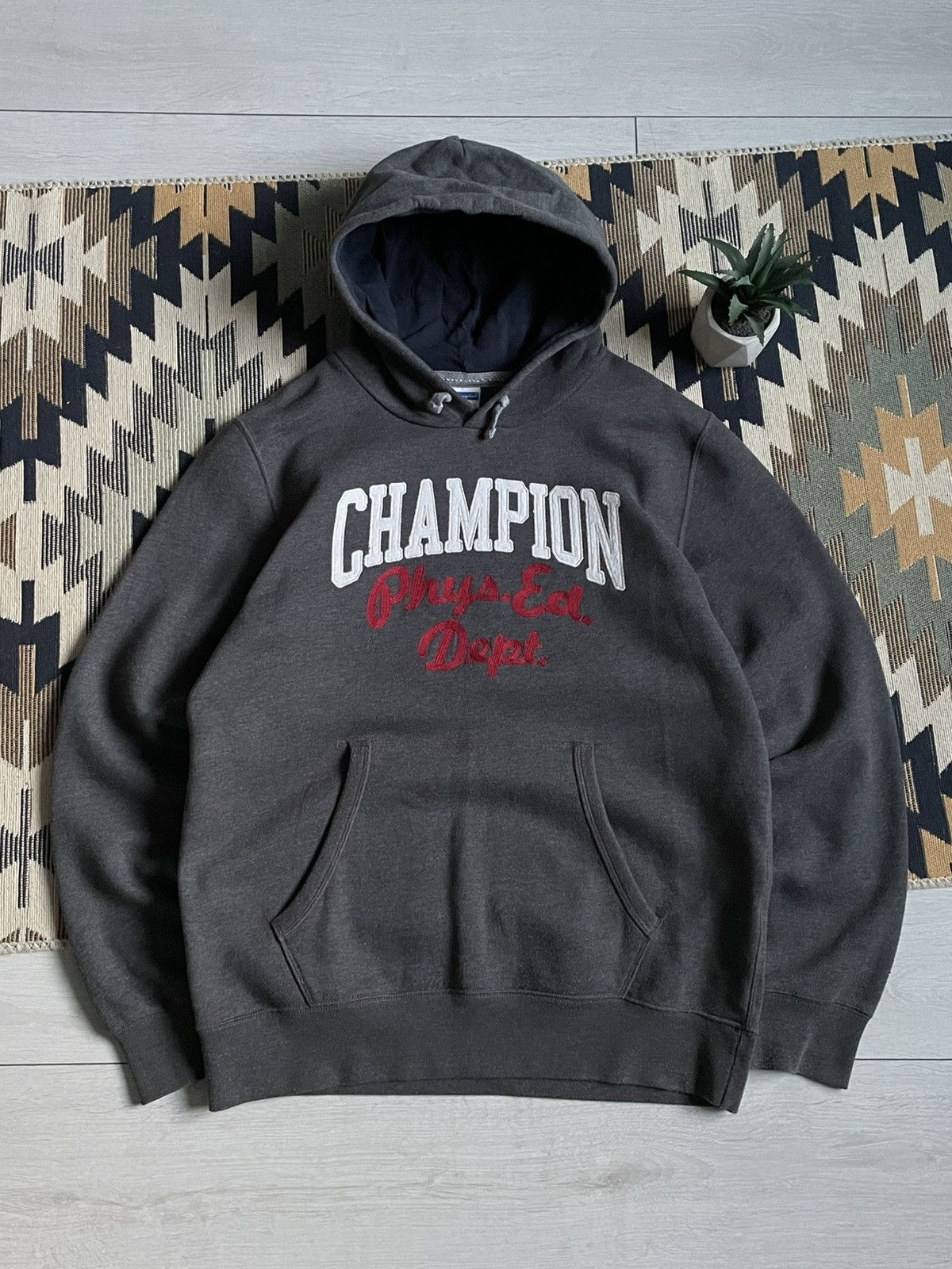 Champion × Vintage Vintage Champion Big Logo Hoodie Size US XL / EU 56 / 4 - 1 Thumbnail