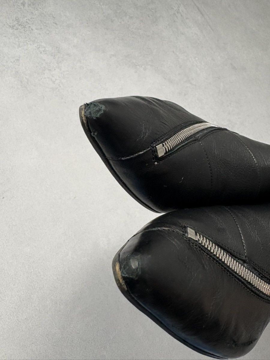 Other Free Lance Paris Leather Zip Boots Pointed Toe Avant Garde Size US 11 / IT 41 - 6 Thumbnail