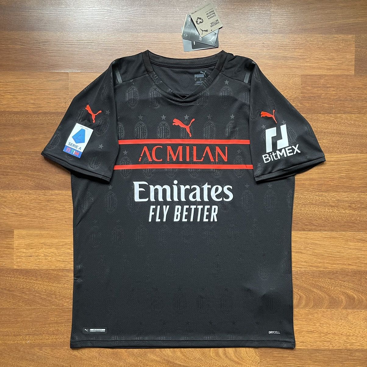 Puma × Vintage NWT AC MILAN PUMA 2021/2022 FOOTBALL THIRD JERSEY #9 GIROUD Size US L / EU 52-54 / 3 - 7 Thumbnail
