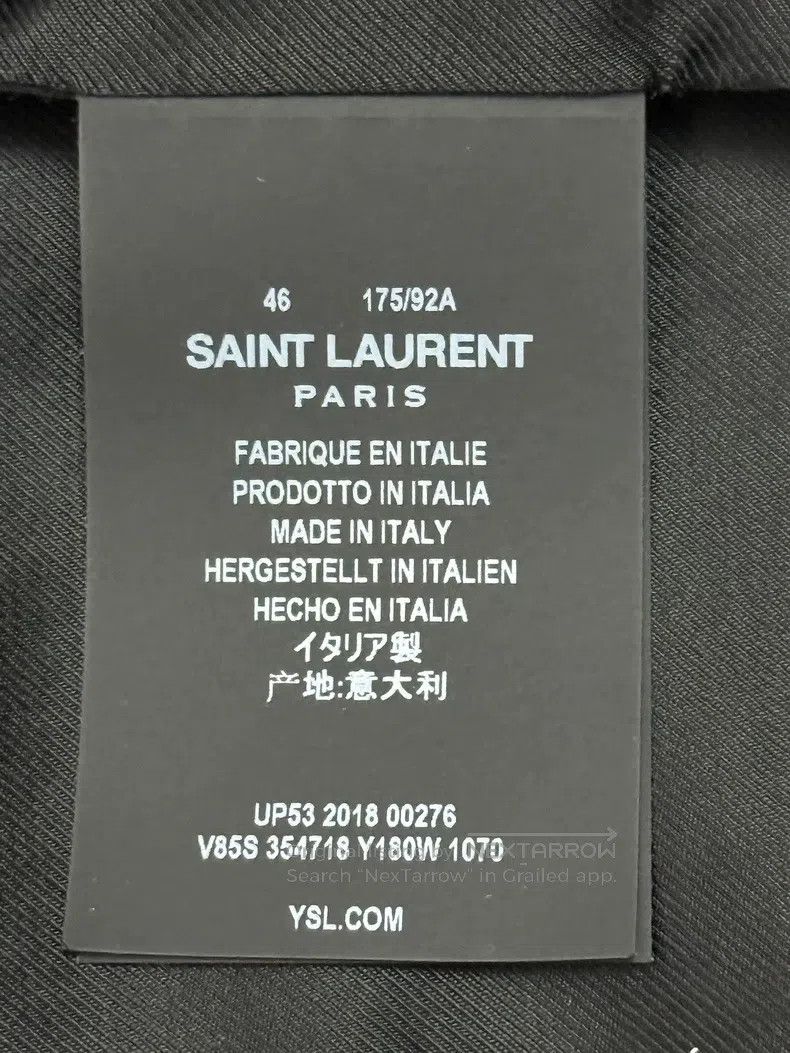 Saint Laurent Paris Saint Laurent Paris Black and White Classic Baseball Jacke Size US S / EU 44-46 / 1 - 8 Thumbnail