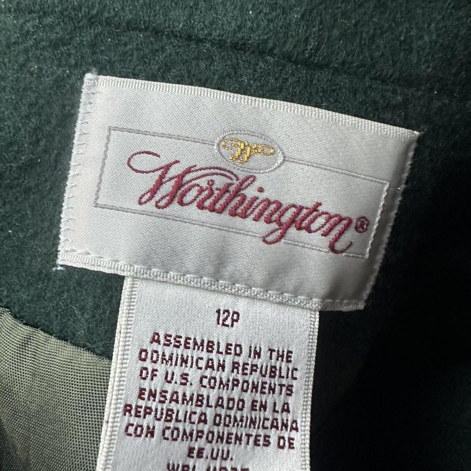 Worthington Green vintage wool peacoat wintercoats Size L / US 10 / IT 46 - 5 Thumbnail
