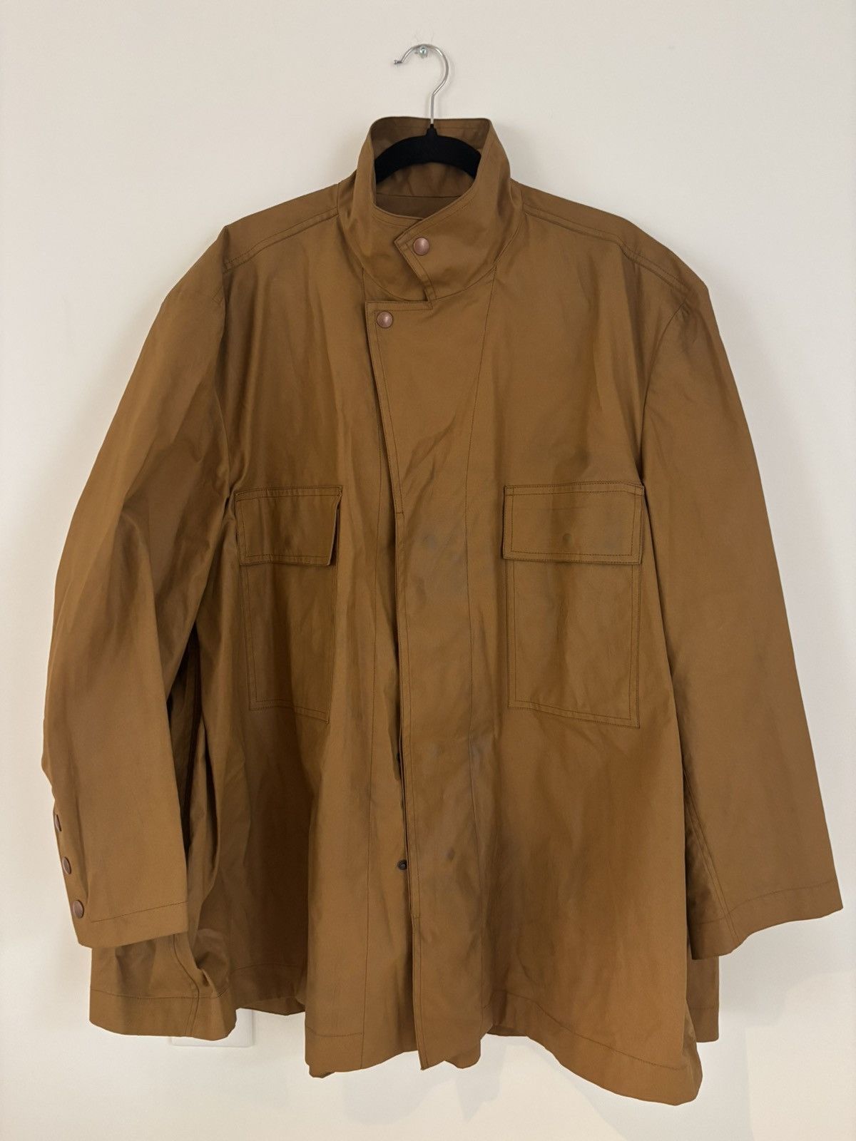 Hed Mayner SS22 coated cotton 3 pleats jacket Size US XS / EU 42 / 0 - 7 Thumbnail
