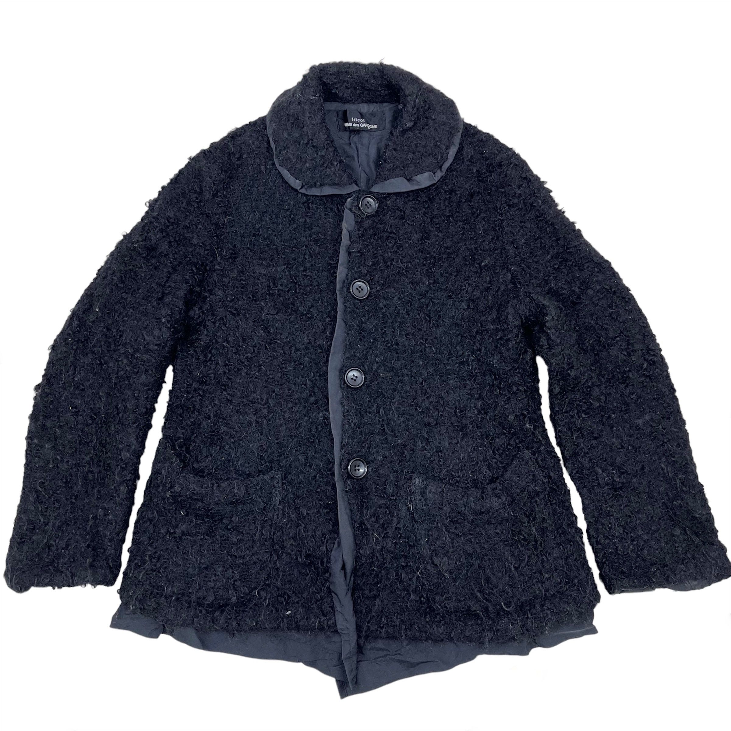 Comme des Garcons Y2K Vintage AD2003 TRICOT CDG Mohair Jacket #1115/AN Size M / US 6-8 / IT 42-44 - 2 Thumbnail
